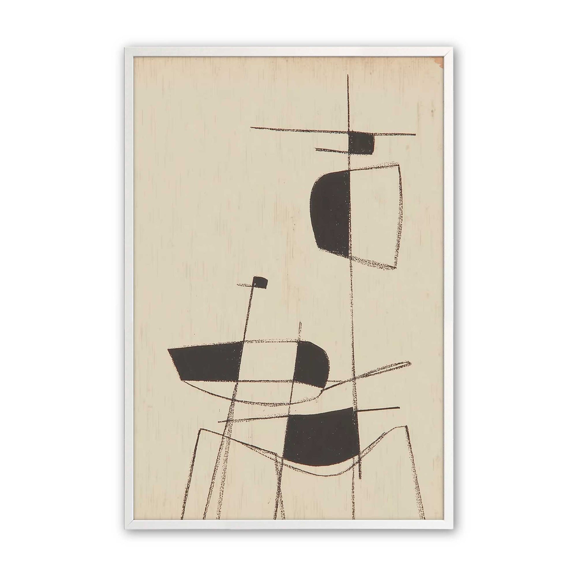 [Color:Opaque White], Picture of art in a Opaque White frame