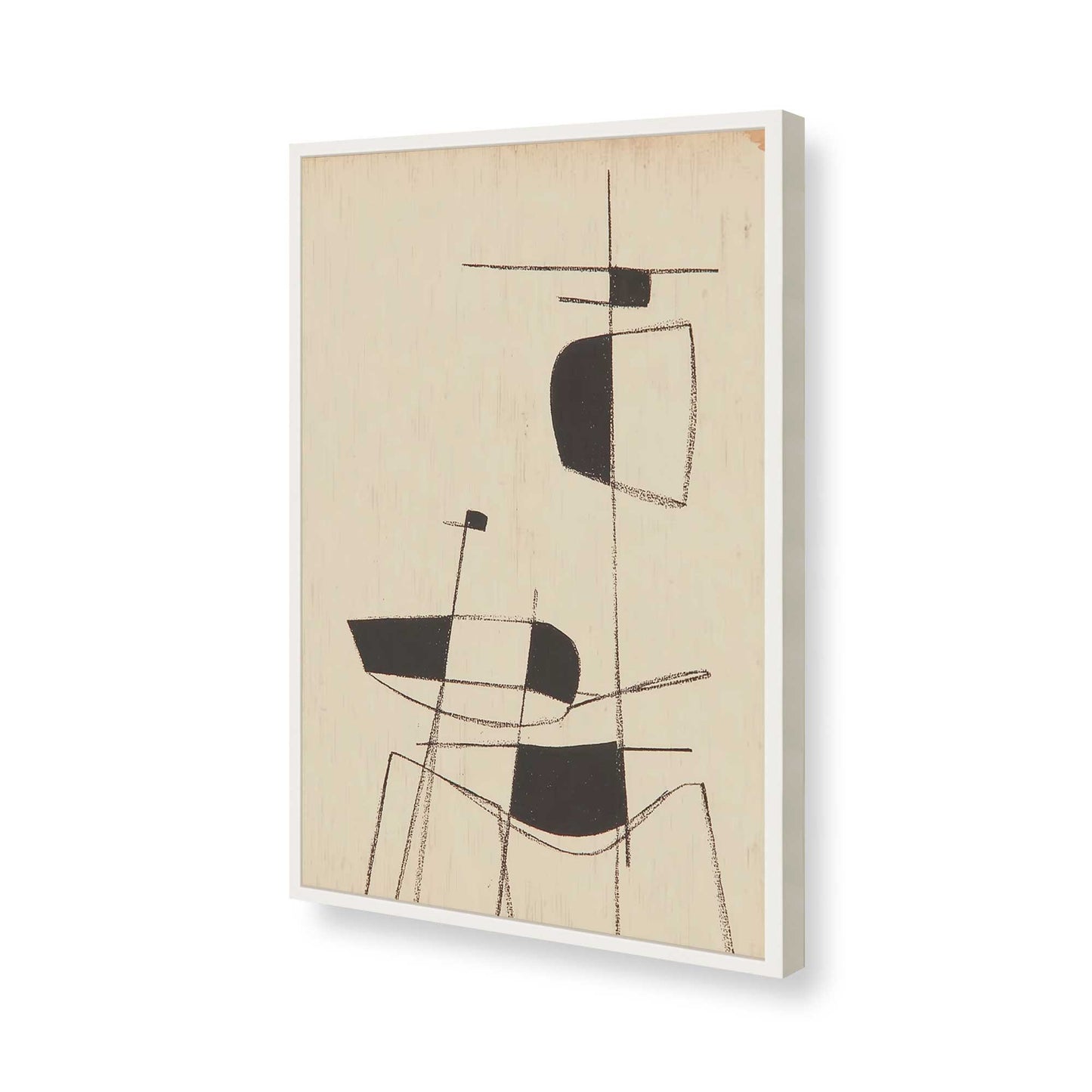 [Color:Opaque White], Picture of art in a Opaque White frame of the corner