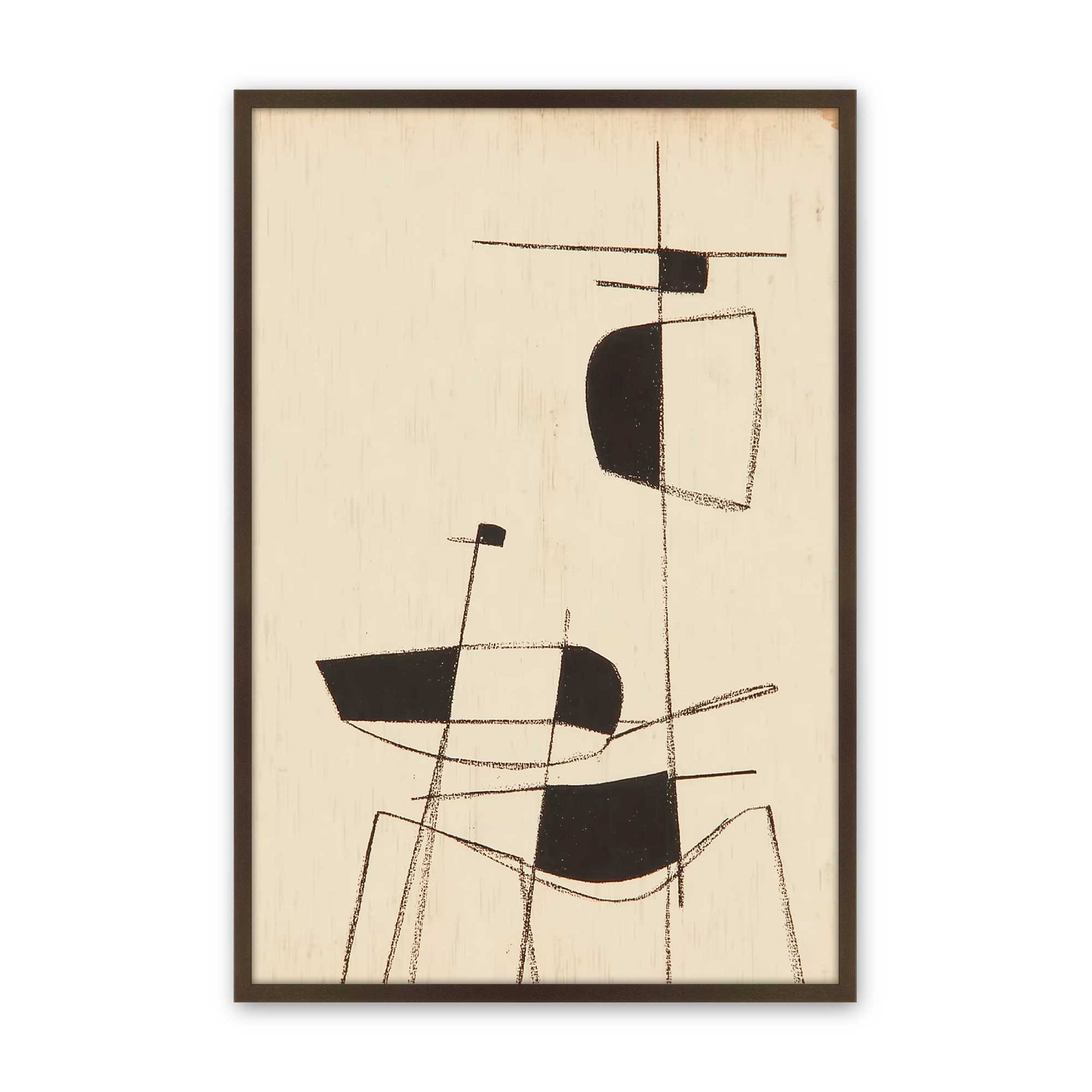 [Color:Brown], Picture of art in a Brown frame