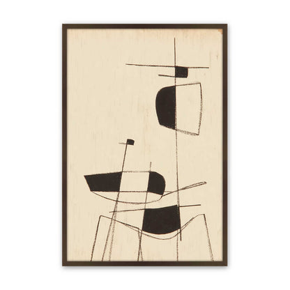 [Color:Brown], Picture of art in a Brown frame
