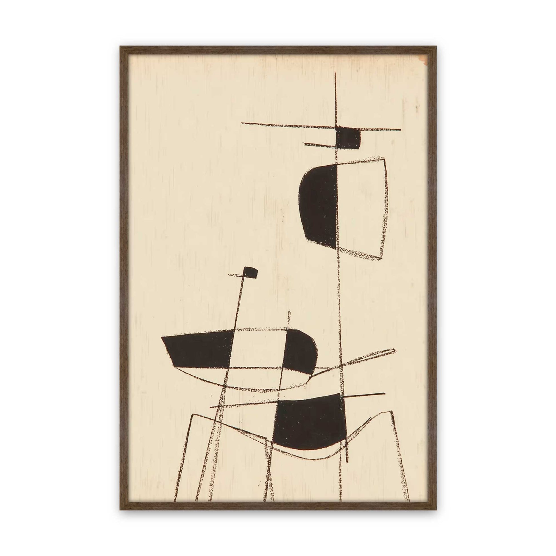 [Color:Walnut], Picture of art in a Walnut frame
