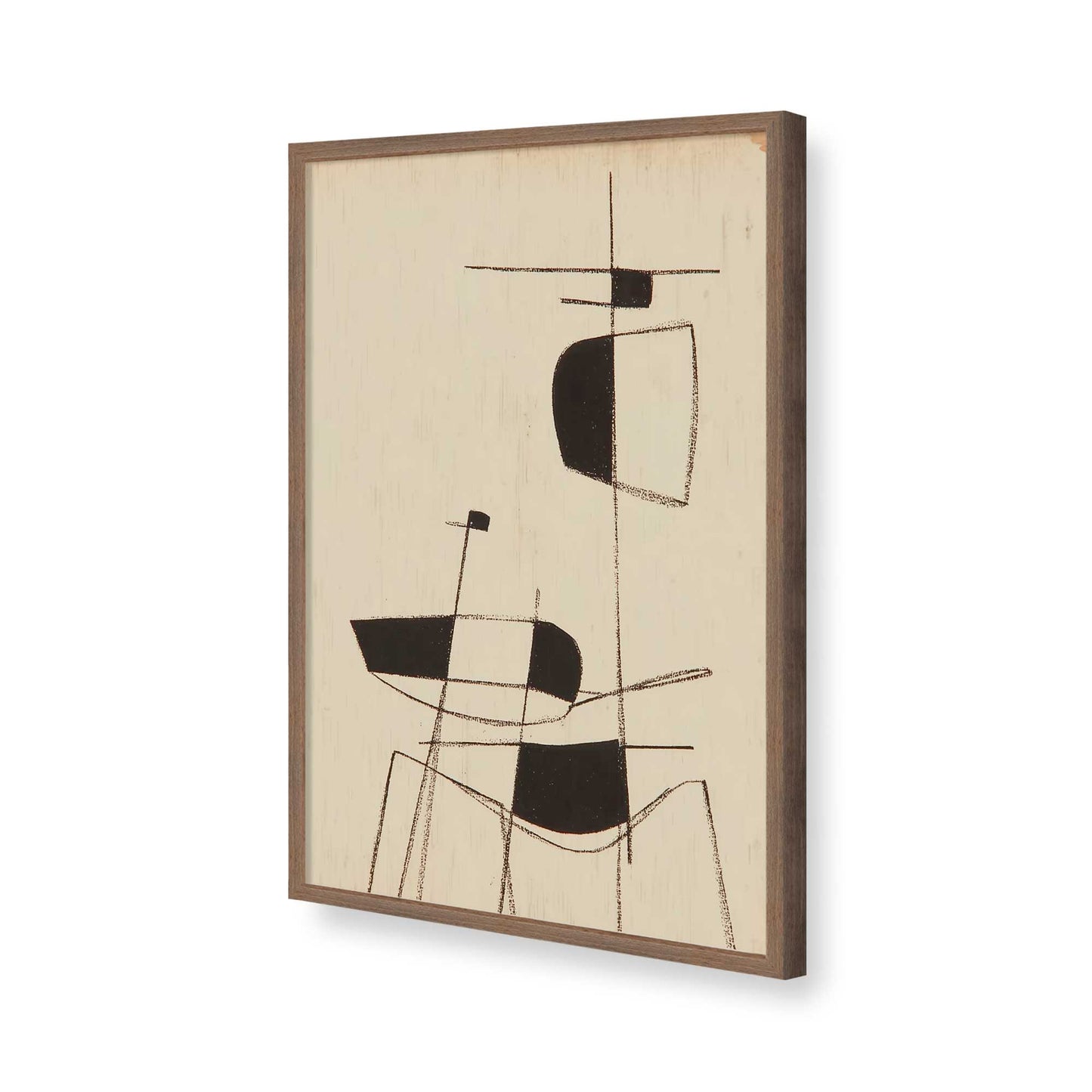 [Color:Walnut], Picture of art in a Walnut frame of the corner