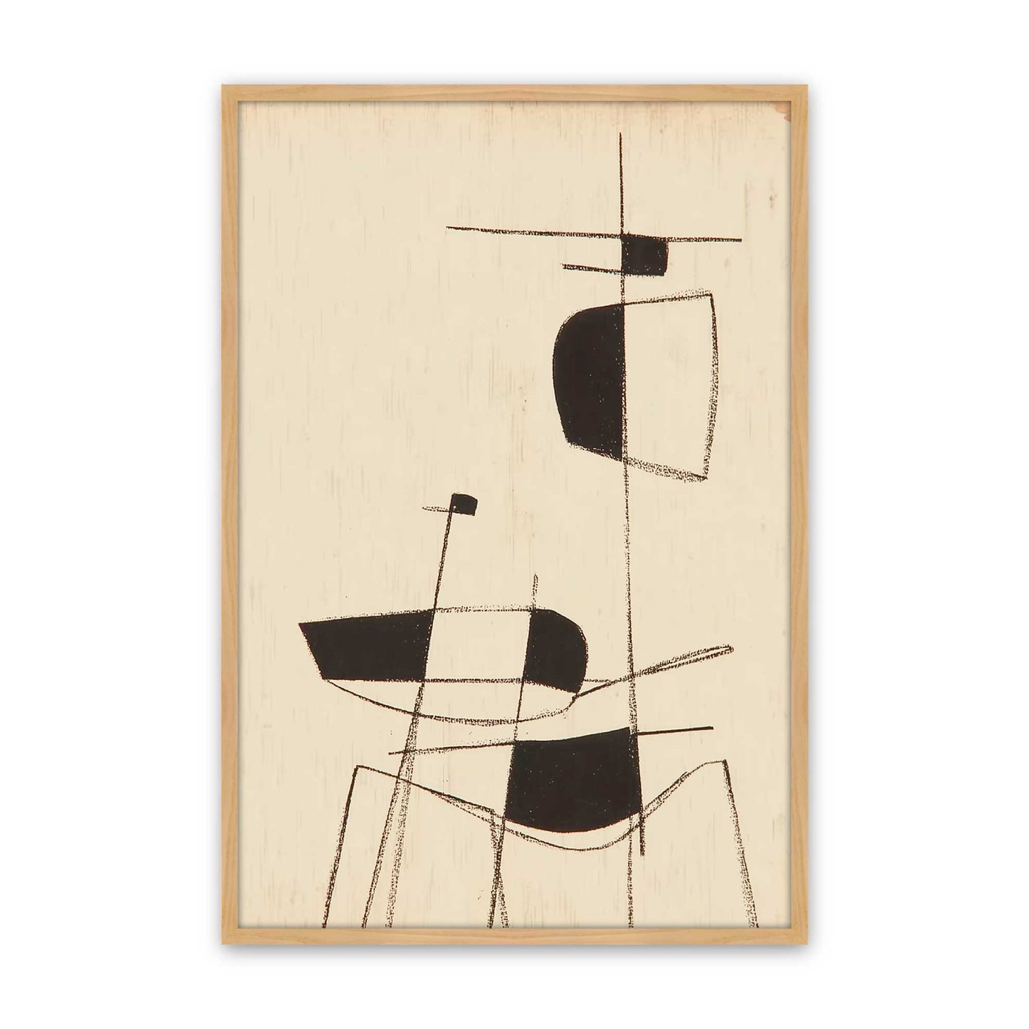 [Color:American Maple], Picture of art in a American Maple frame