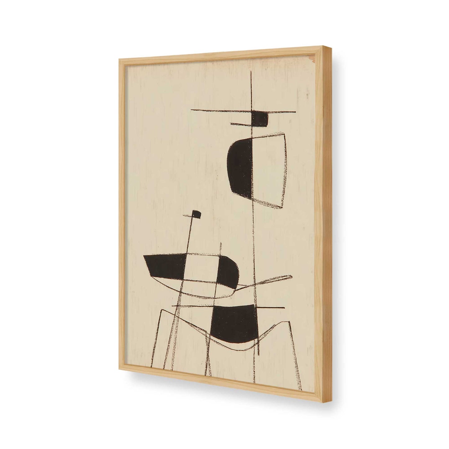 [Color:American Maple], Picture of art in a American Maple frame of the corner