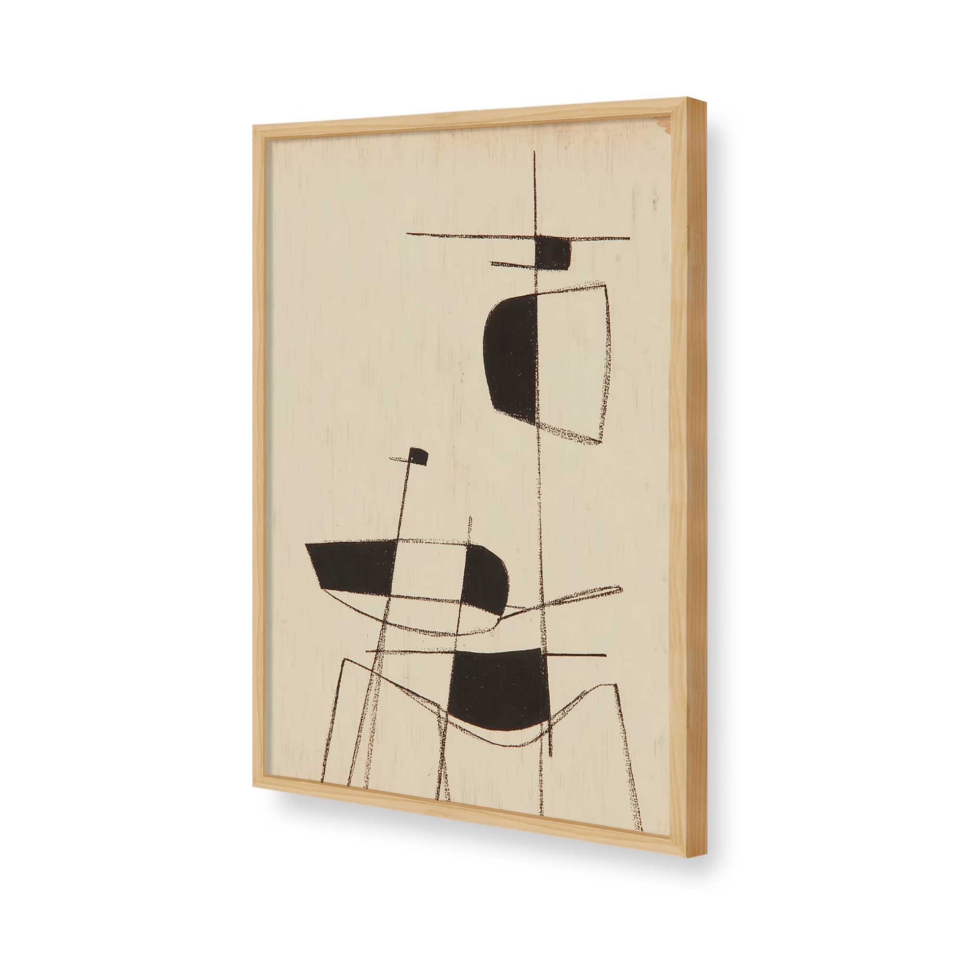 [Color:American Maple], Picture of art in a American Maple frame of the corner