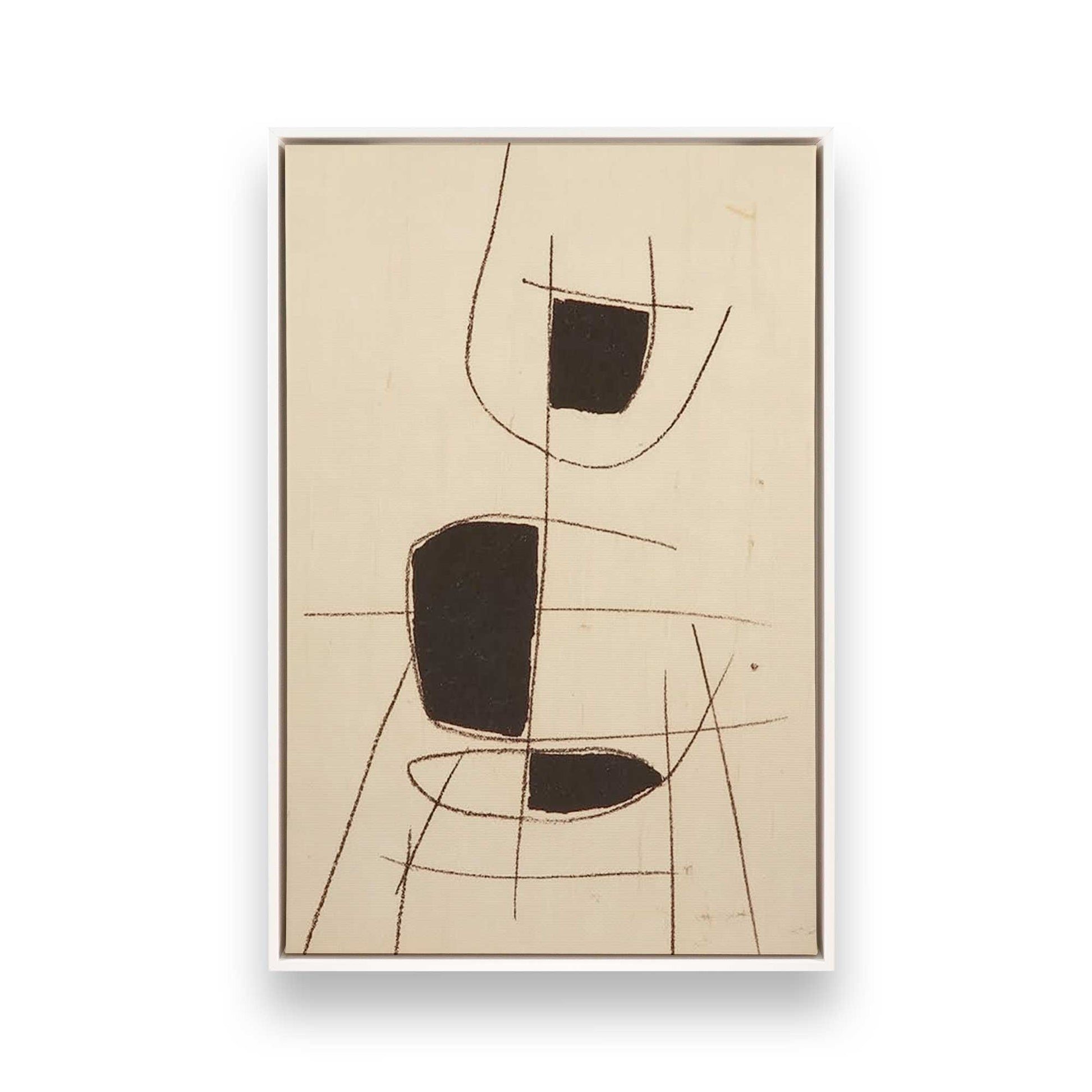[Color:Opaque White], Picture of art in a White frame