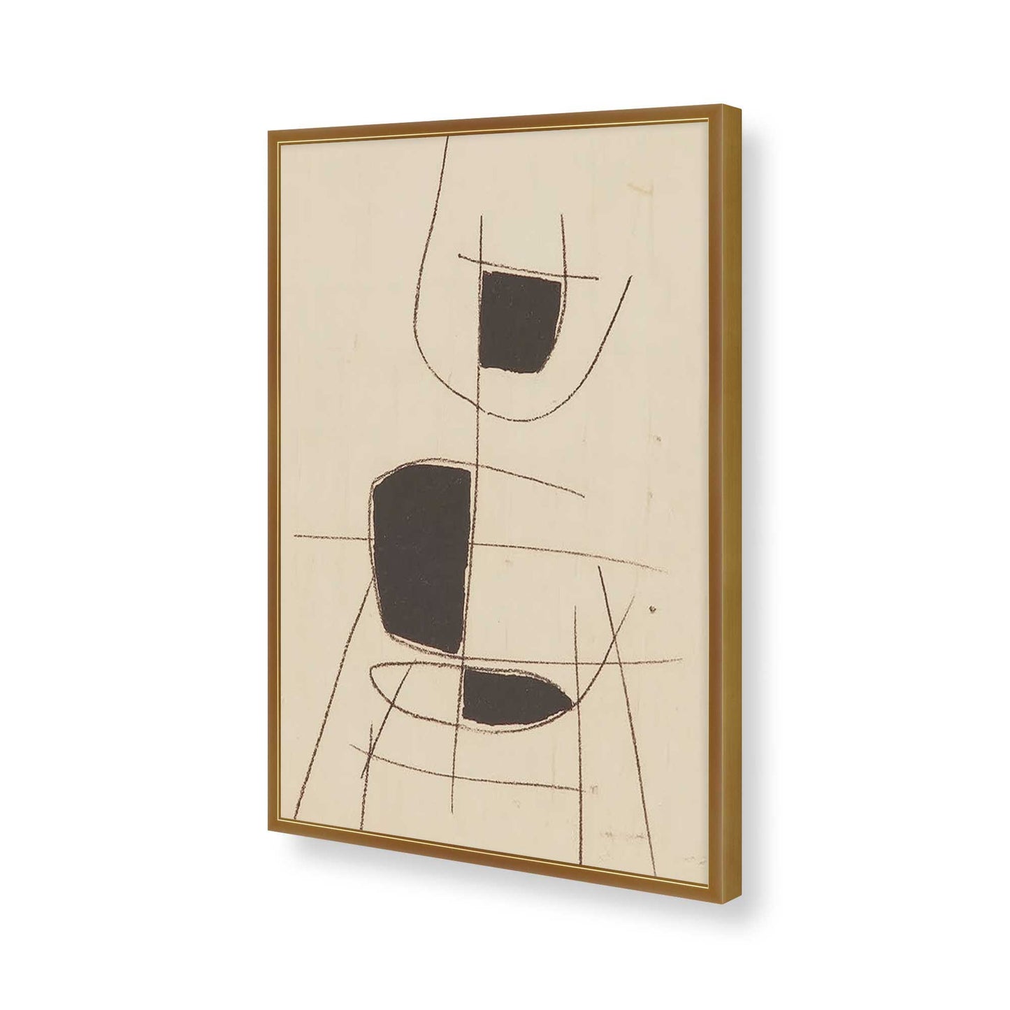[Color:Polished Gold], Picture of art in a Polished Gold frame of the corner
