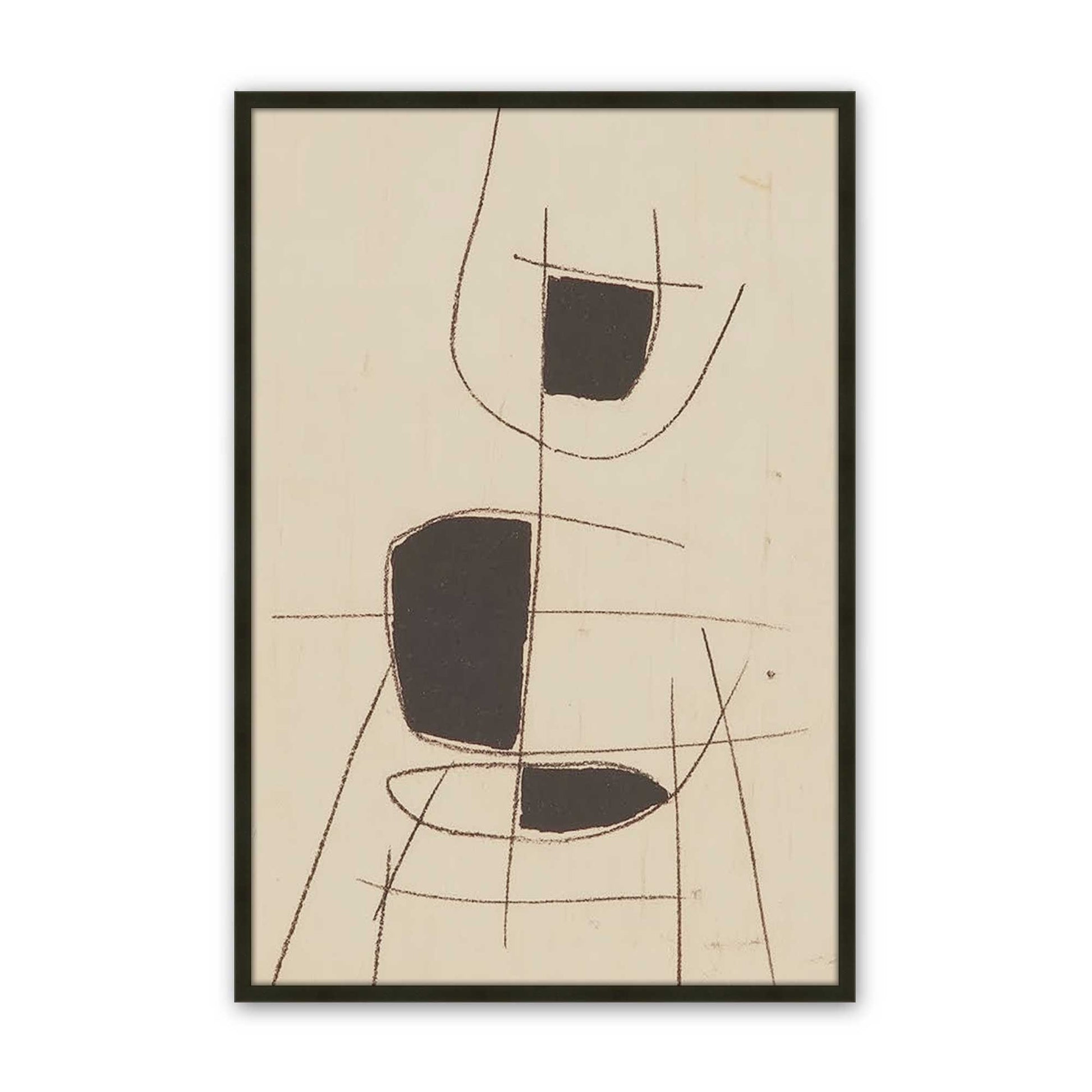 [Color:Satin Black], Picture of art in a Satin Black frame