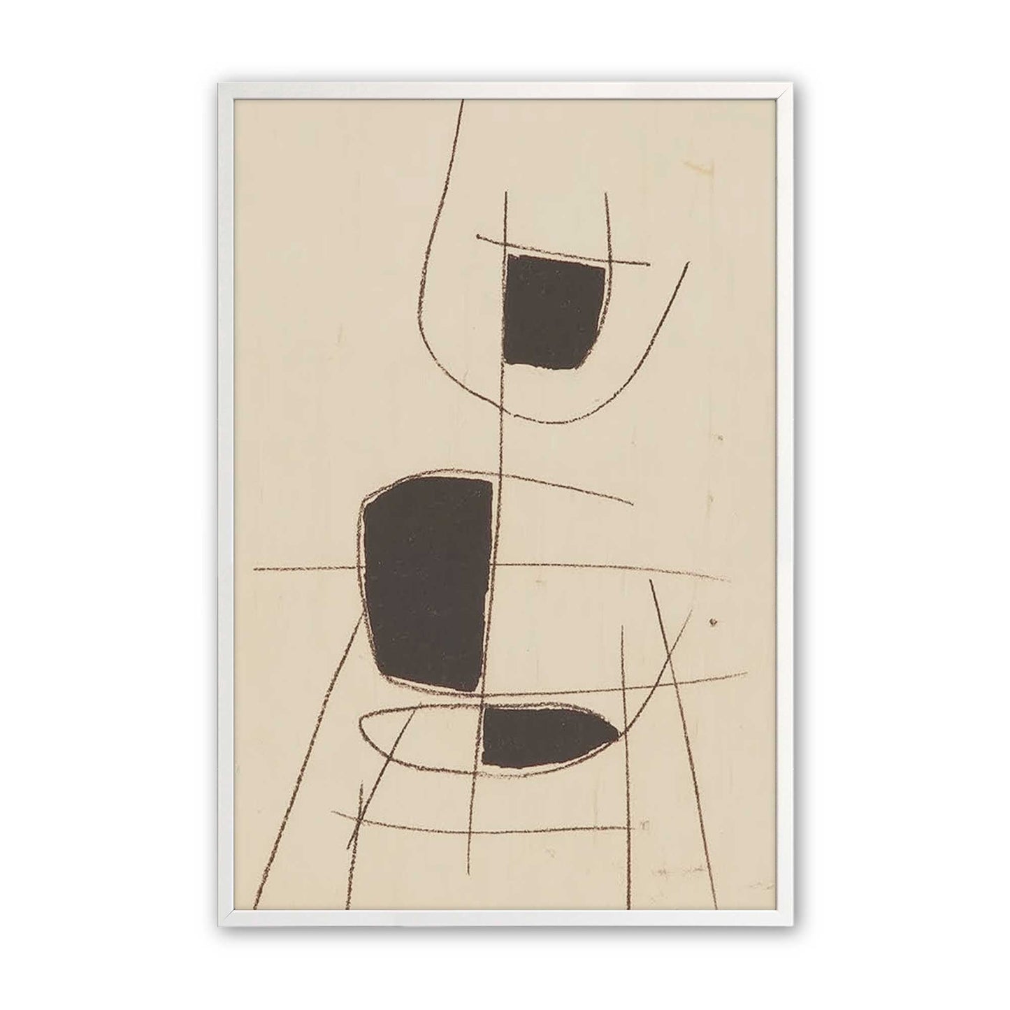 [Color:Opaque White], Picture of art in a Opaque White frame