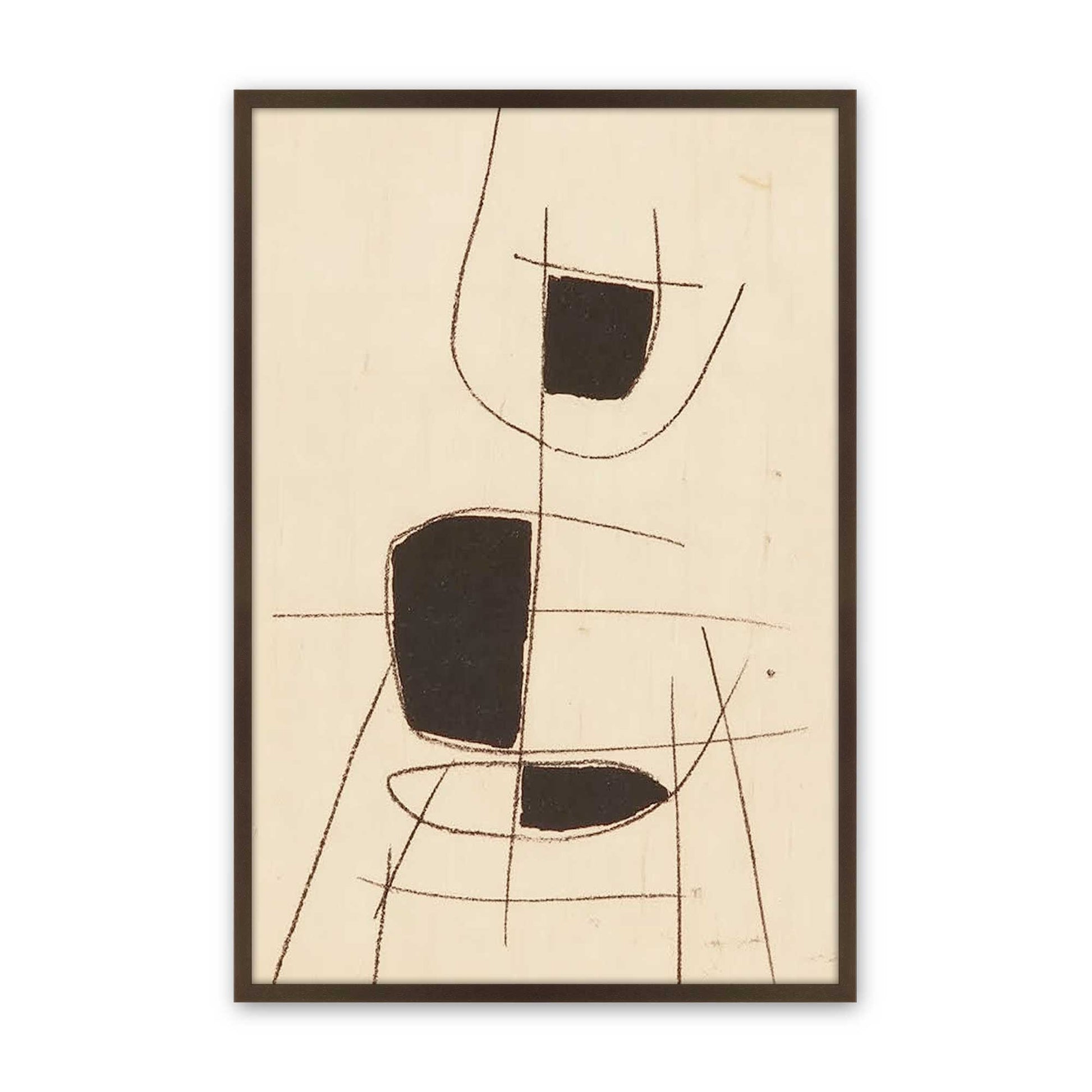 [Color:Brown], Picture of art in a Brown frame