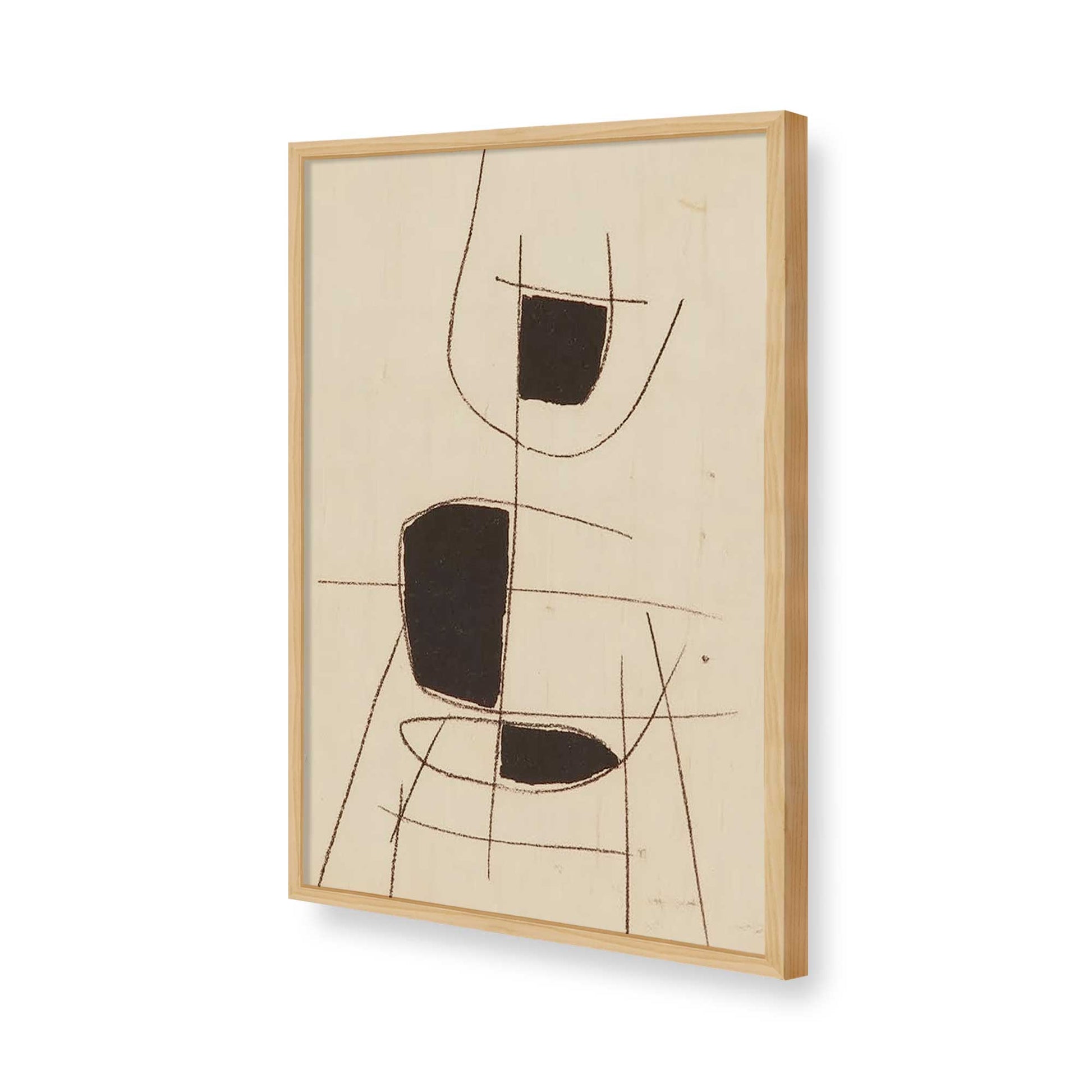 [Color:American Maple], Picture of art in a American Maple frame of the corner
