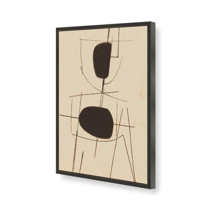 [Color:Satin Black], Picture of art in a Satin Black frame of the corner