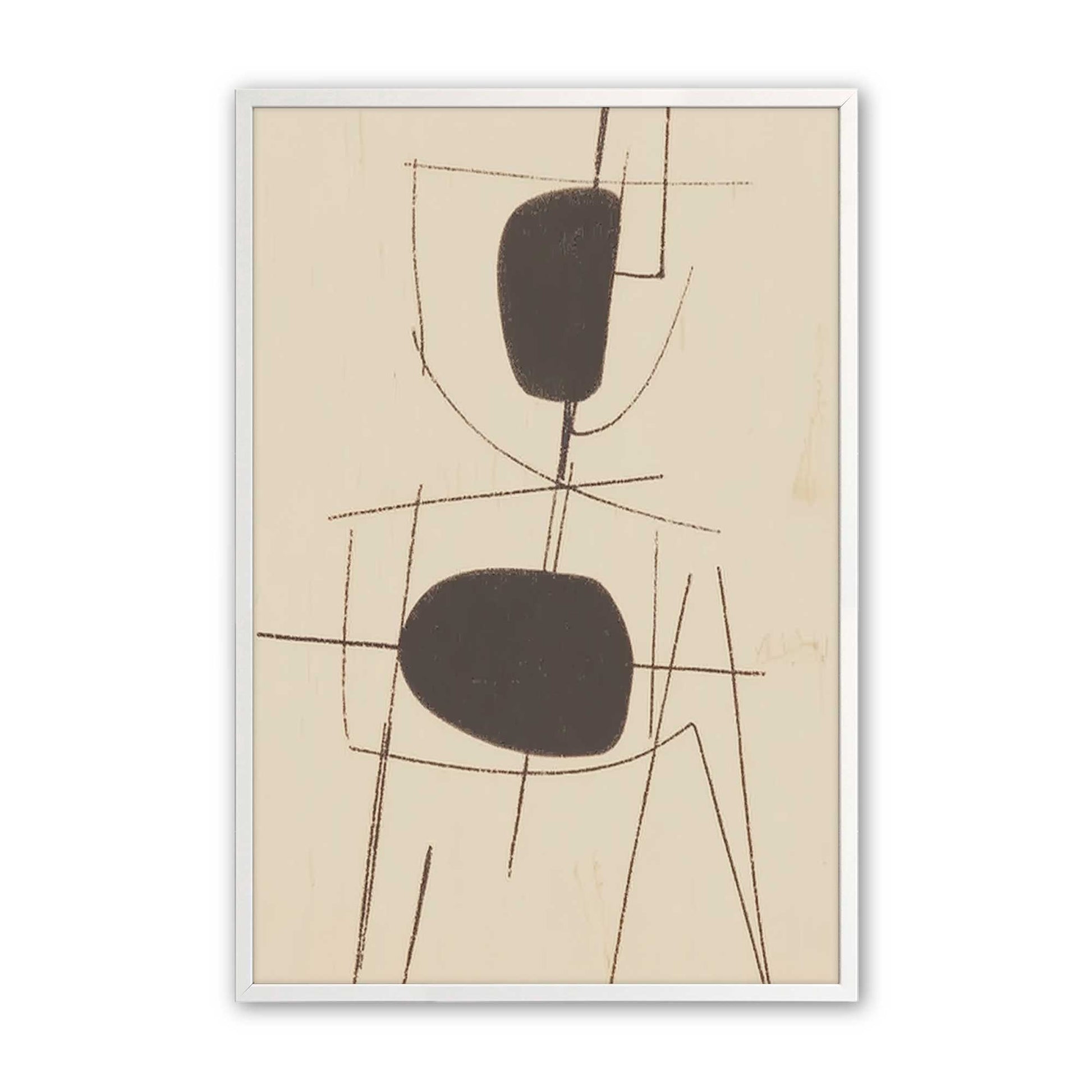 [Color:Opaque White], Picture of art in a Opaque White frame