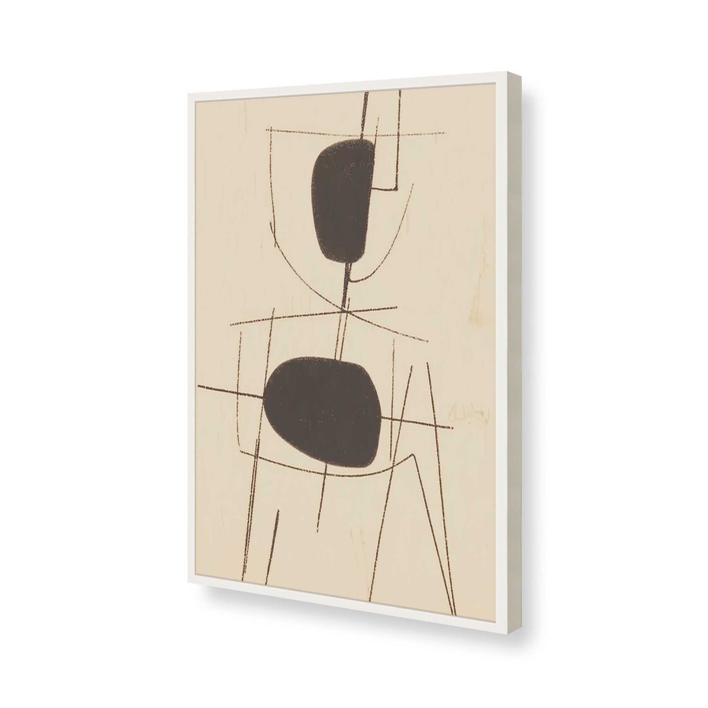 [Color:Opaque White], Picture of art in a Opaque White frame of the corner