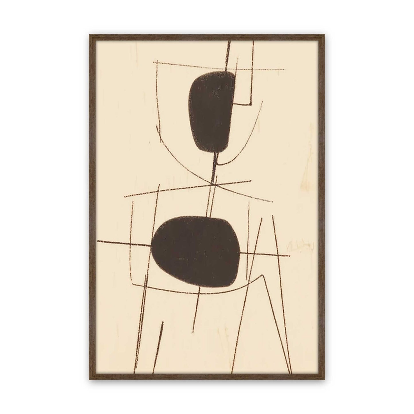 [Color:Walnut], Picture of art in a Walnut frame