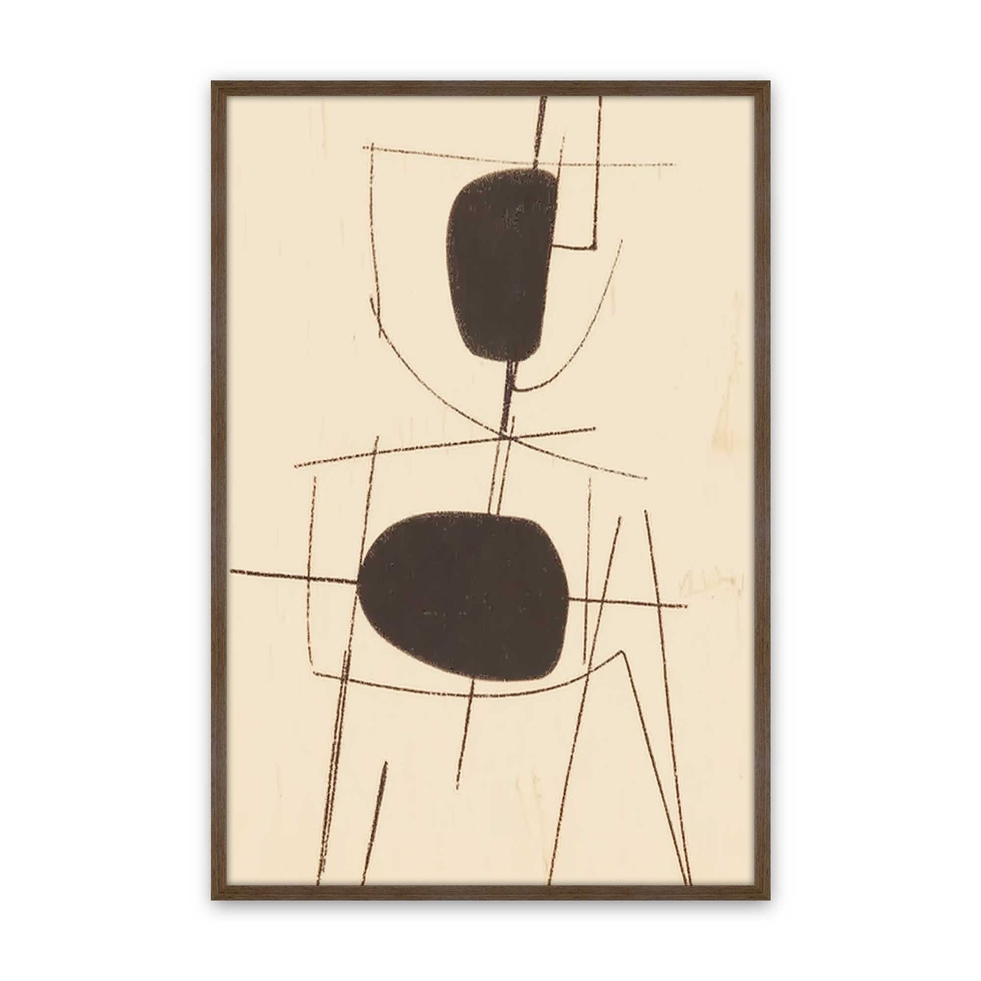 [Color:Walnut], Picture of art in a Walnut frame