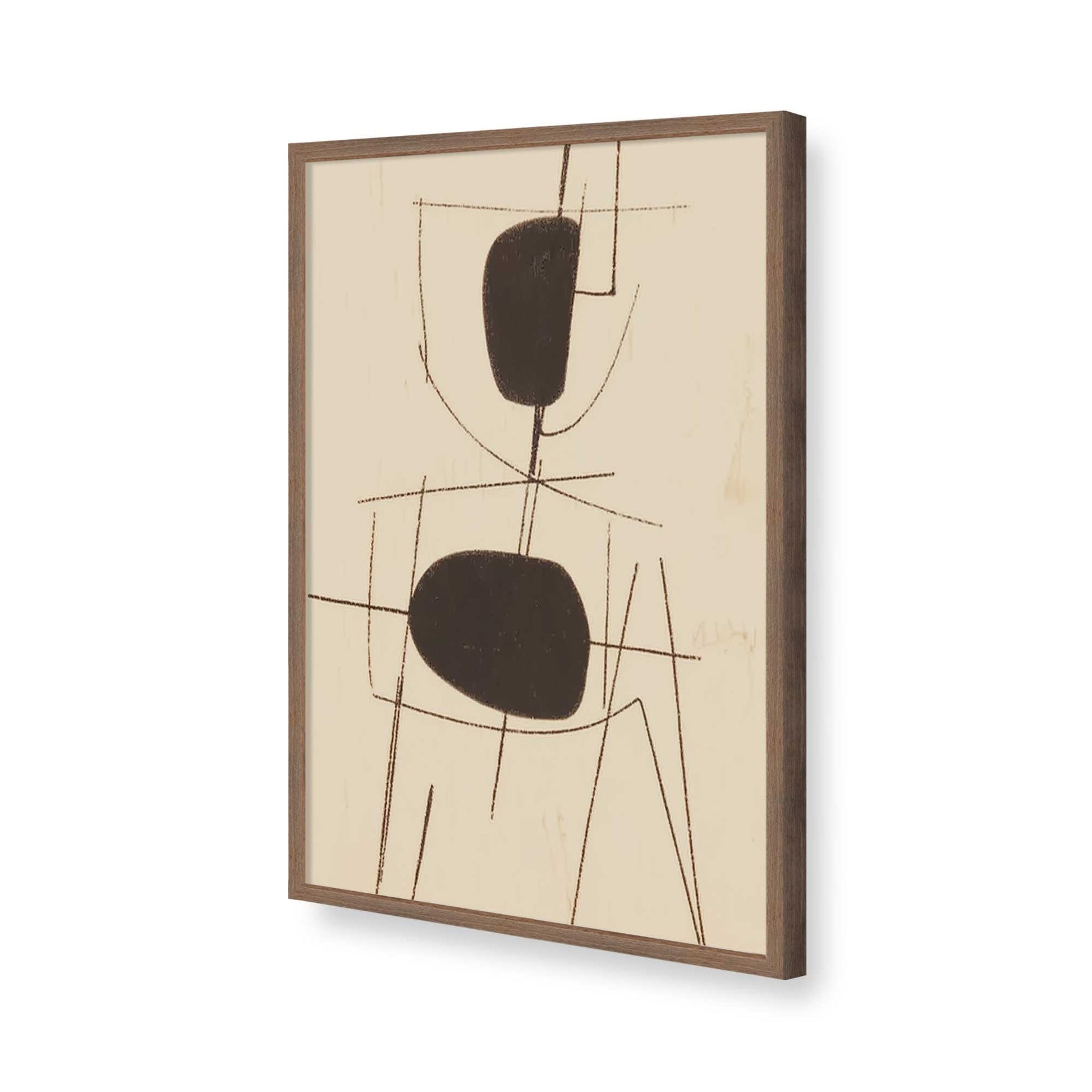 [Color:Walnut], Picture of art in a Walnut frame of the corner