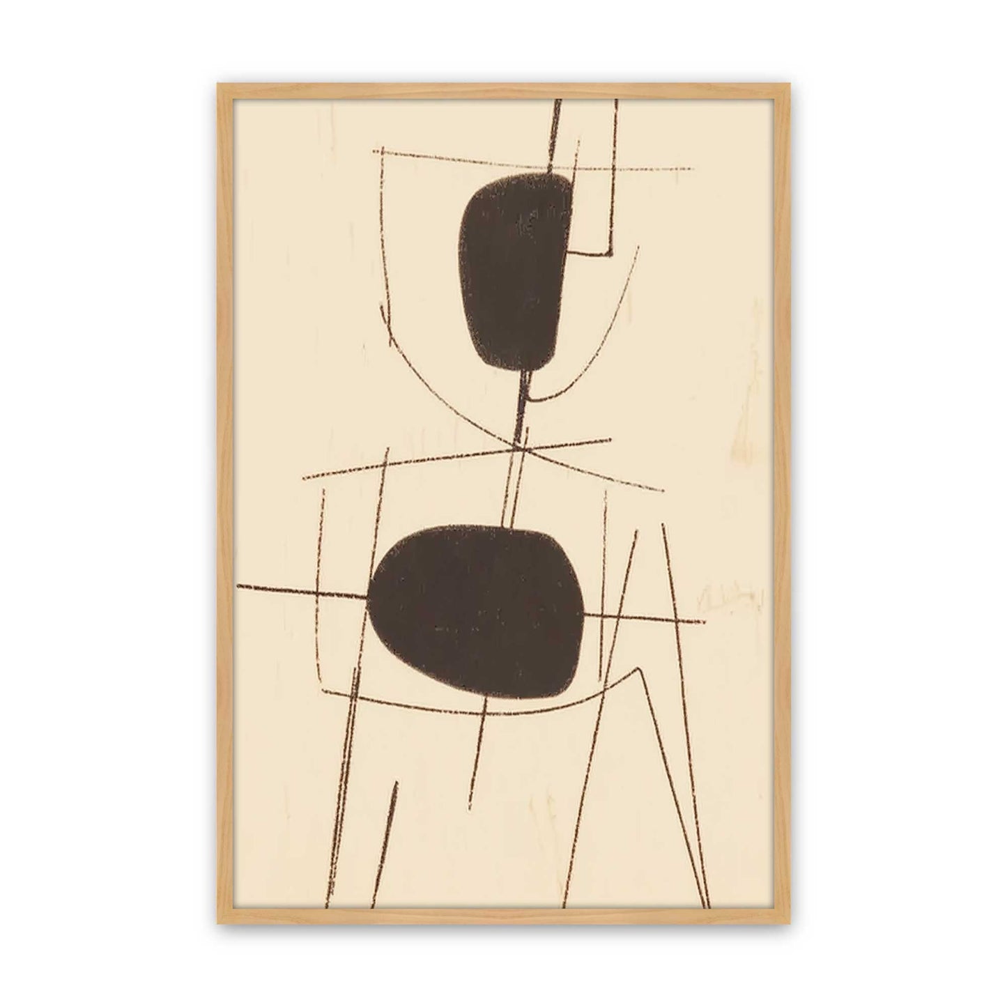 [Color:American Maple], Picture of art in a American Maple frame