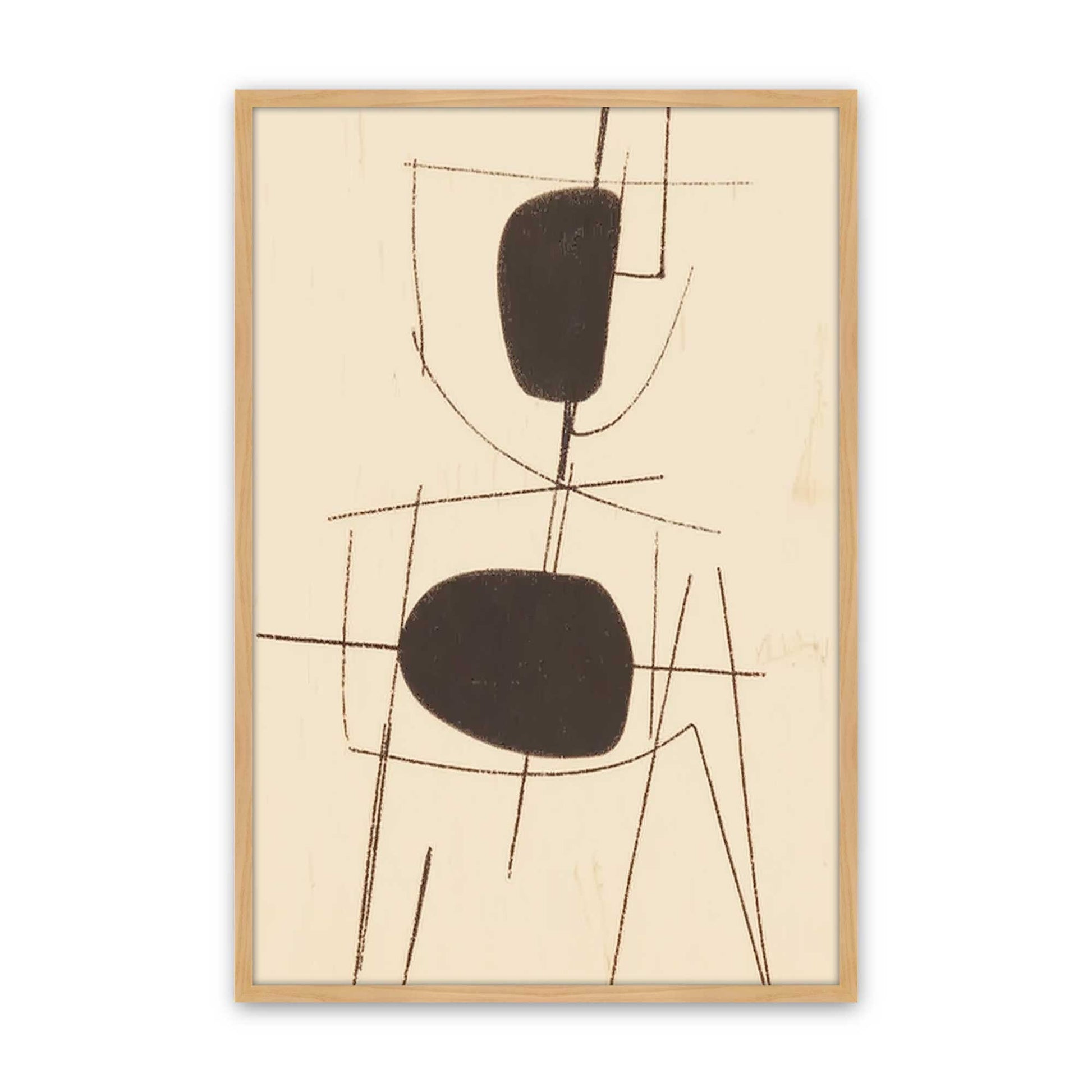 [Color:American Maple], Picture of art in a American Maple frame
