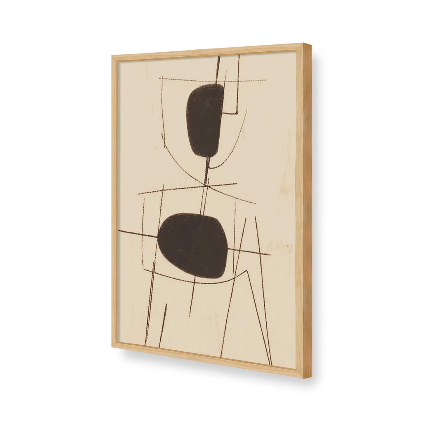 [Color:American Maple], Picture of art in a American Maple frame of the corner