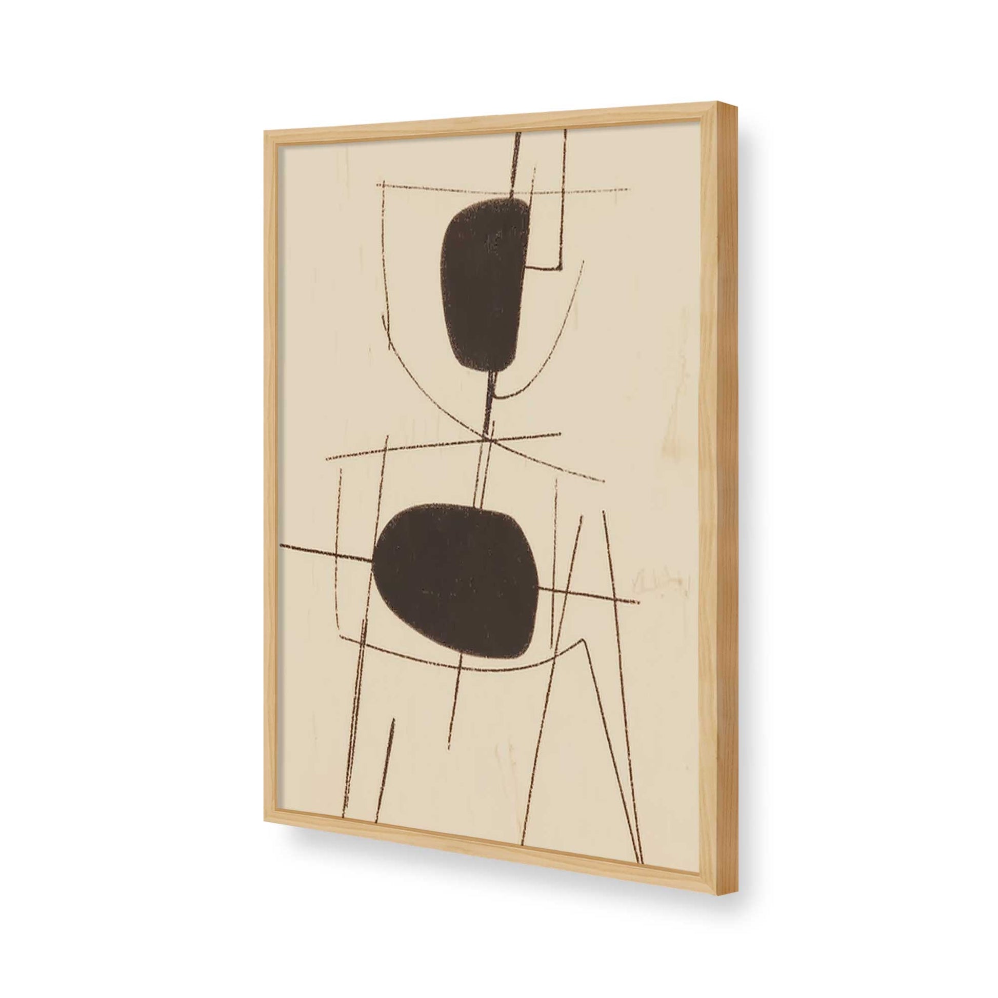 [Color:American Maple], Picture of art in a American Maple frame of the corner