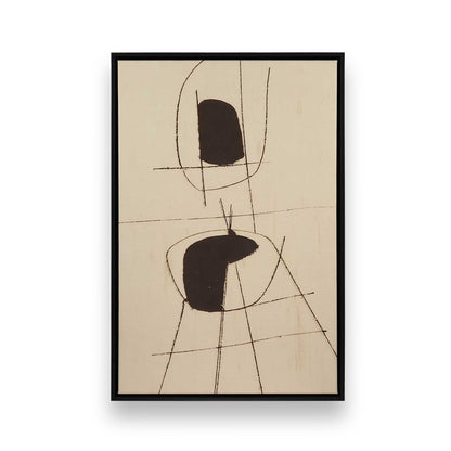 [Color:Satin Black], Picture of art in a Satin Black frame