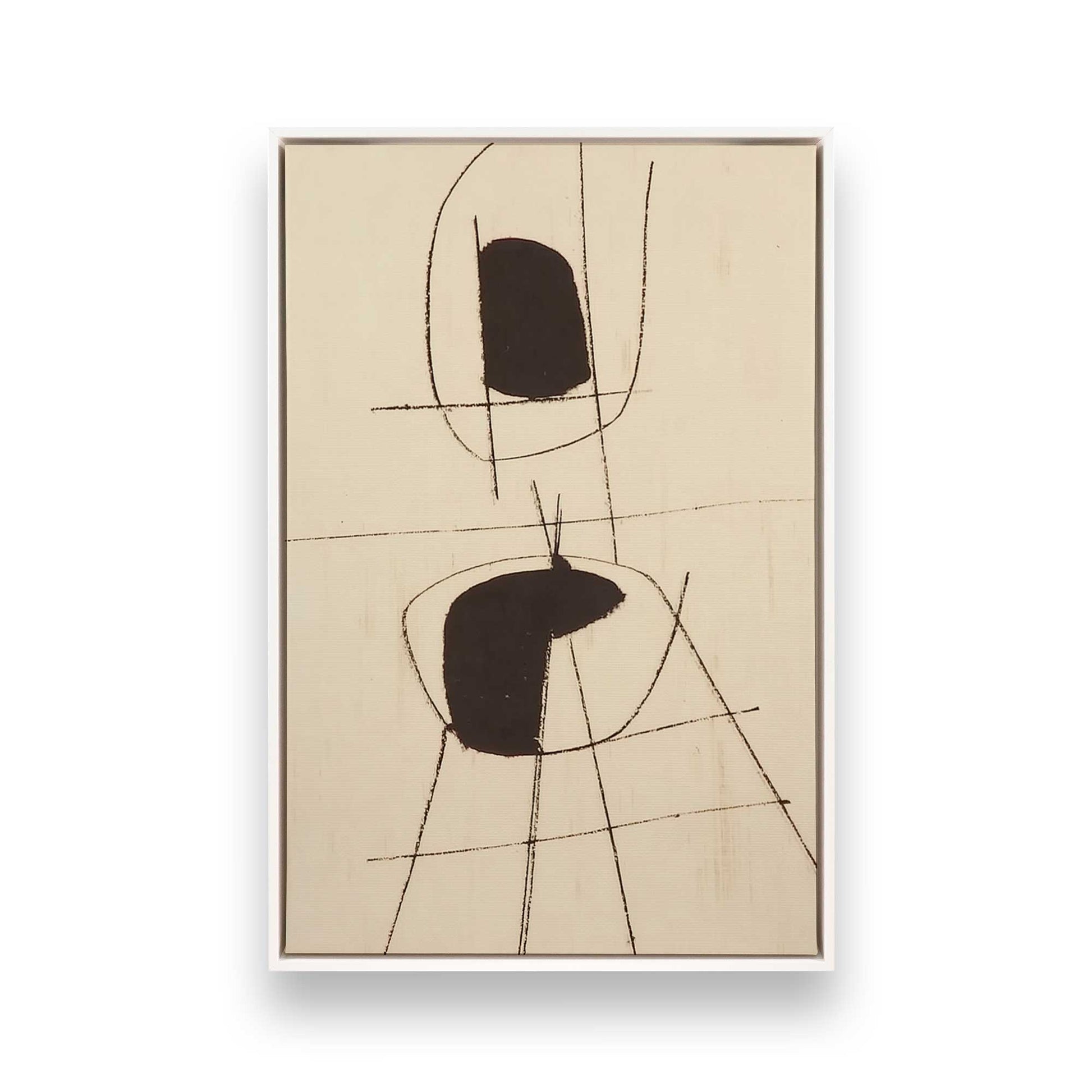 [Color:Opaque White], Picture of art in a White frame