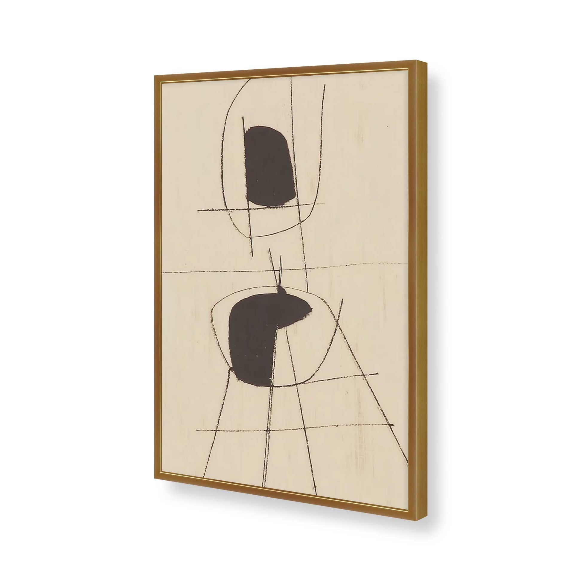 [Color:Polished Gold], Picture of art in a Polished Gold frame of the corner