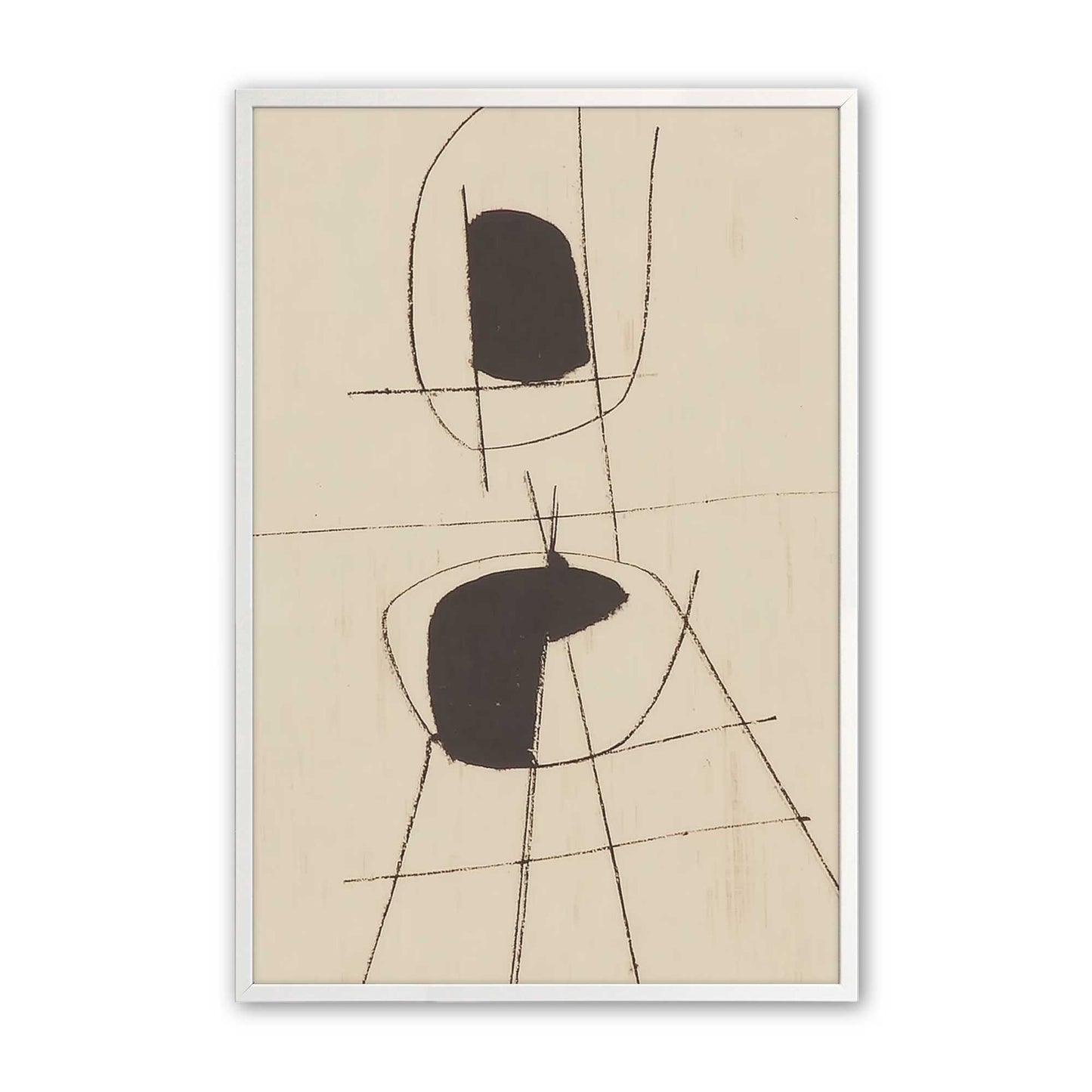 [Color:Opaque White], Picture of art in a Opaque White frame