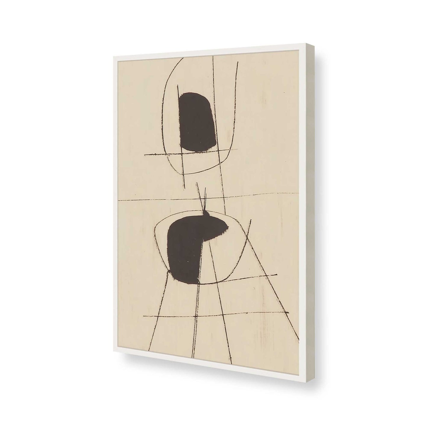 [Color:Opaque White], Picture of art in a Opaque White frame of the corner