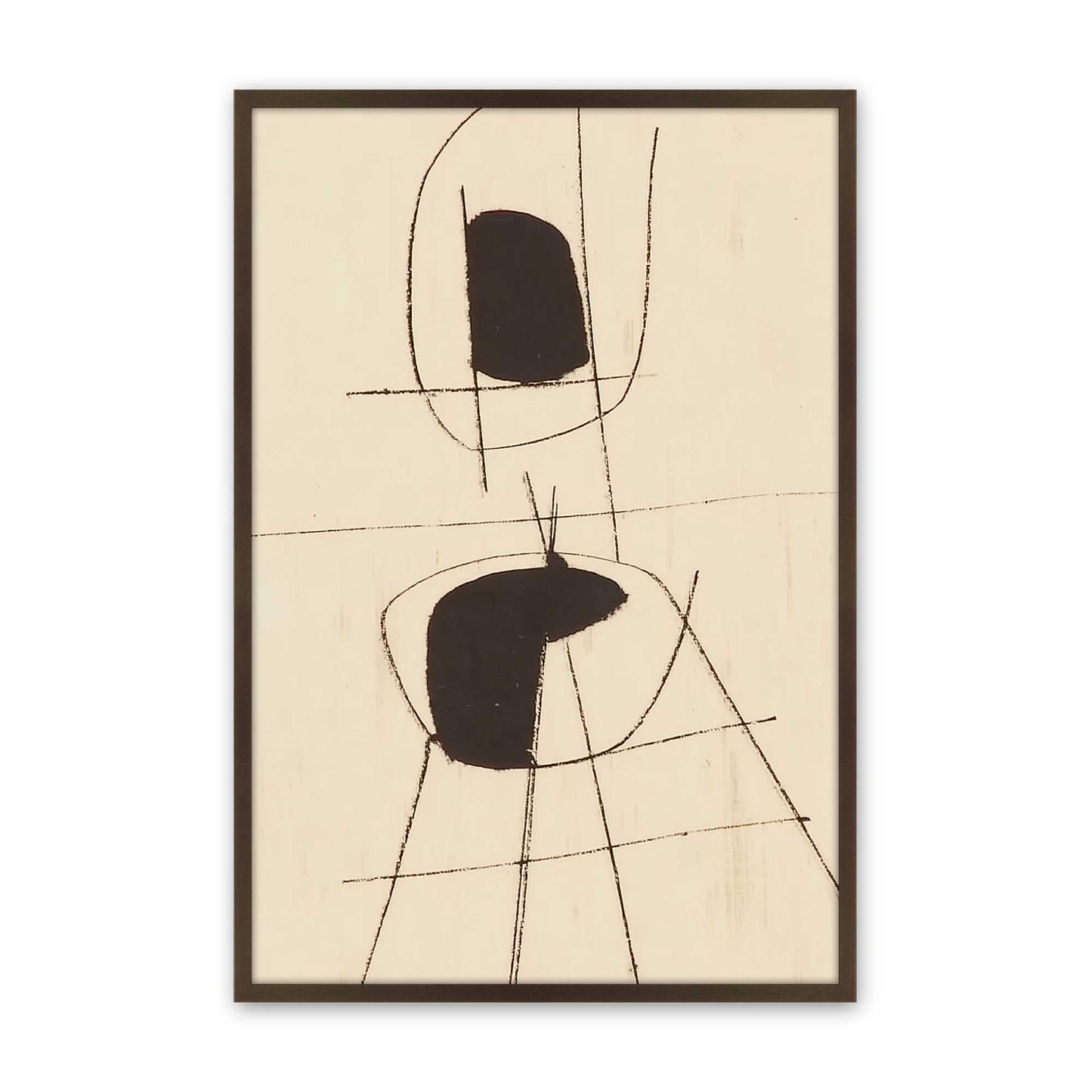 [Color:Brown], Picture of art in a Brown frame