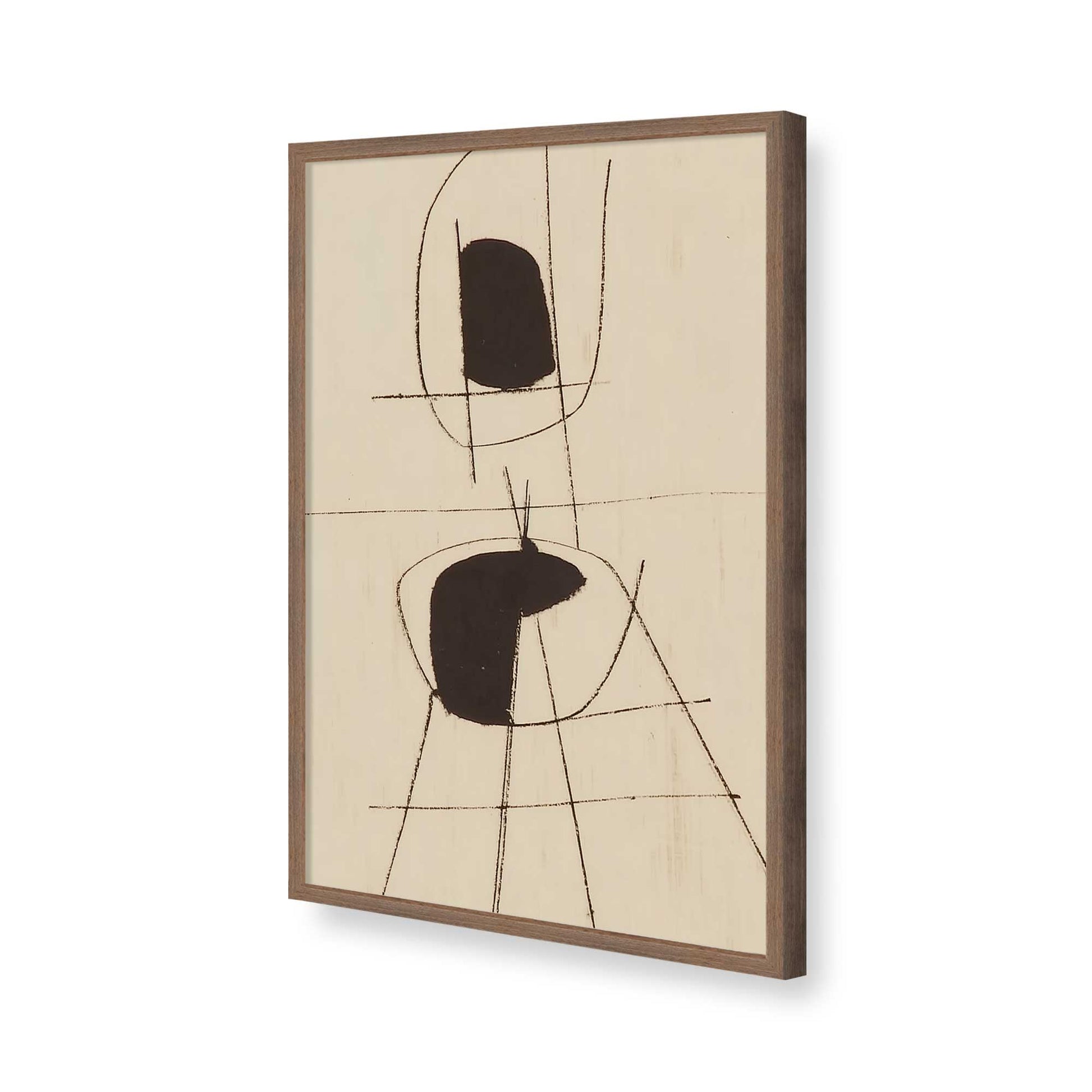 [Color:Walnut], Picture of art in a Walnut frame of the corner