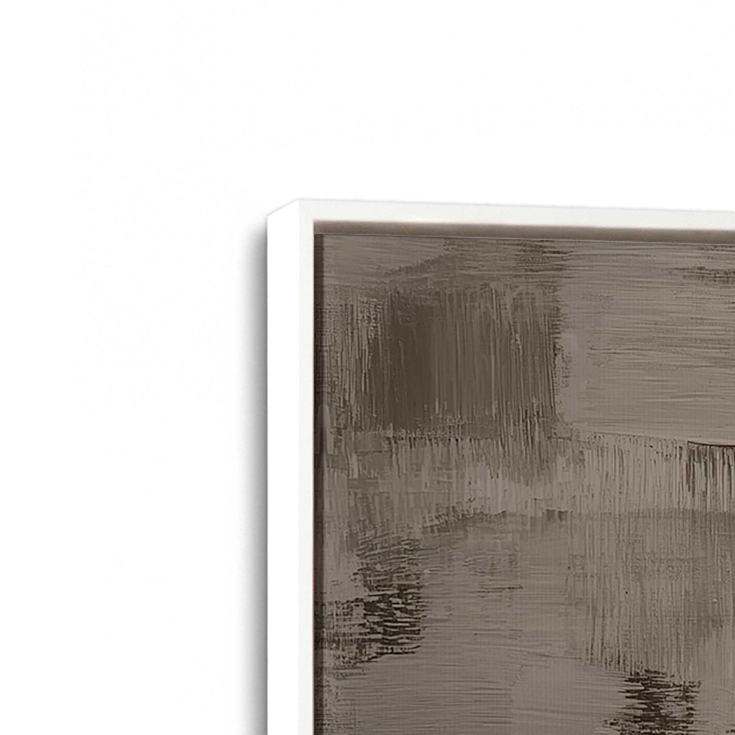 [Color:Opaque White], Picture of art in a White frame at an angle