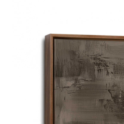 [Color:Walnut], Picture of art in a Walnut frame at an angle