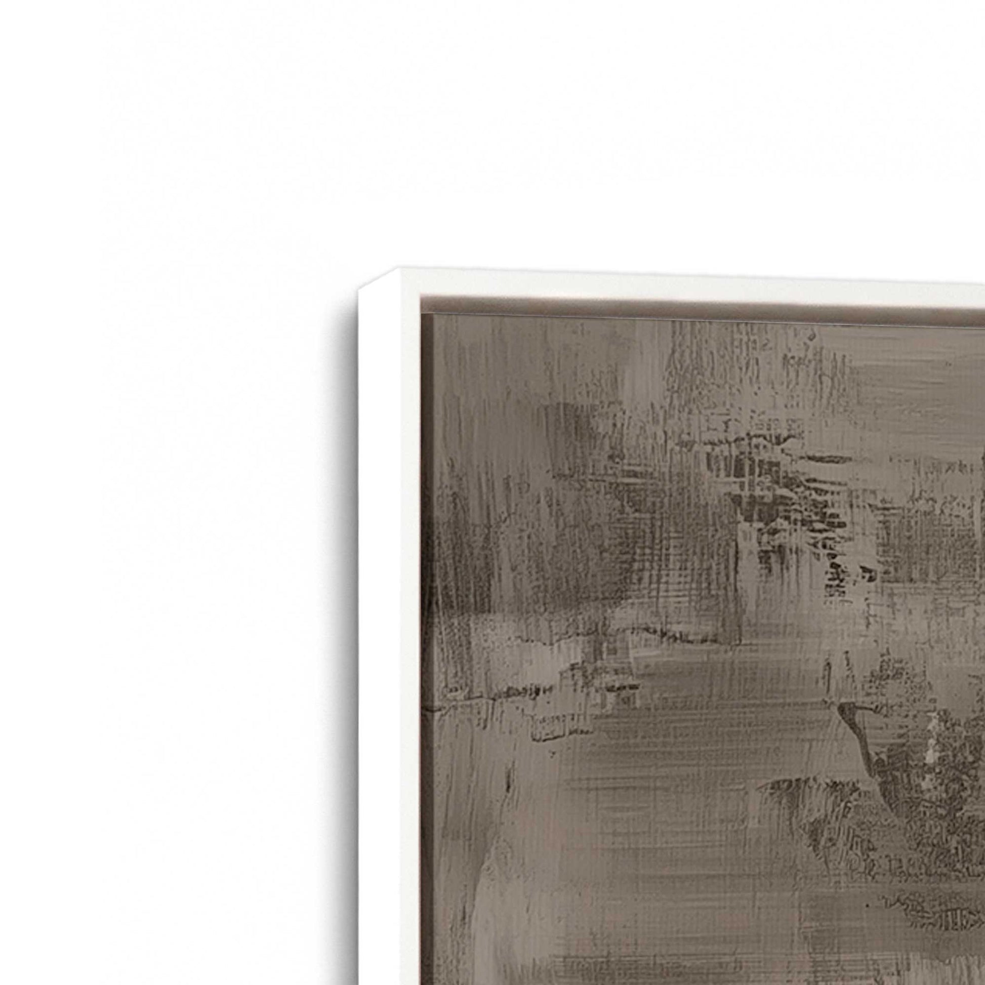 [Color:Opaque White], Picture of art in a White frame at an angle