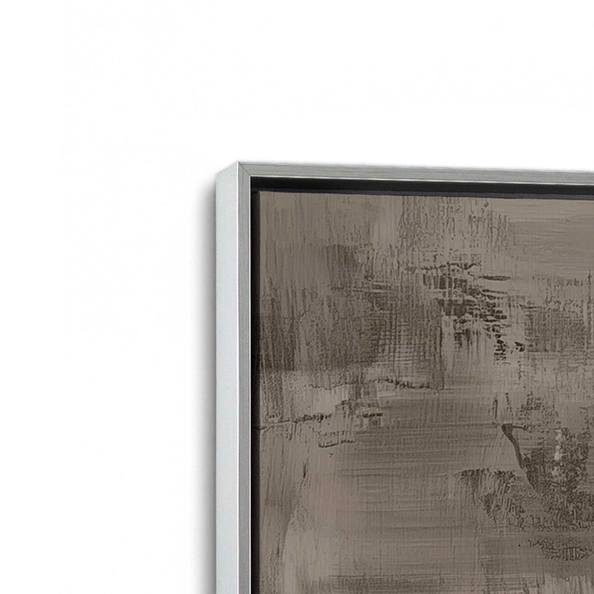 [Color:Polished Chrome], Picture of art in a Polished Chrome frame at an angle