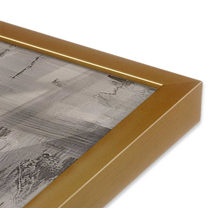 [Color:Polished Gold], Picture of art in a Polished Gold frame at an angle