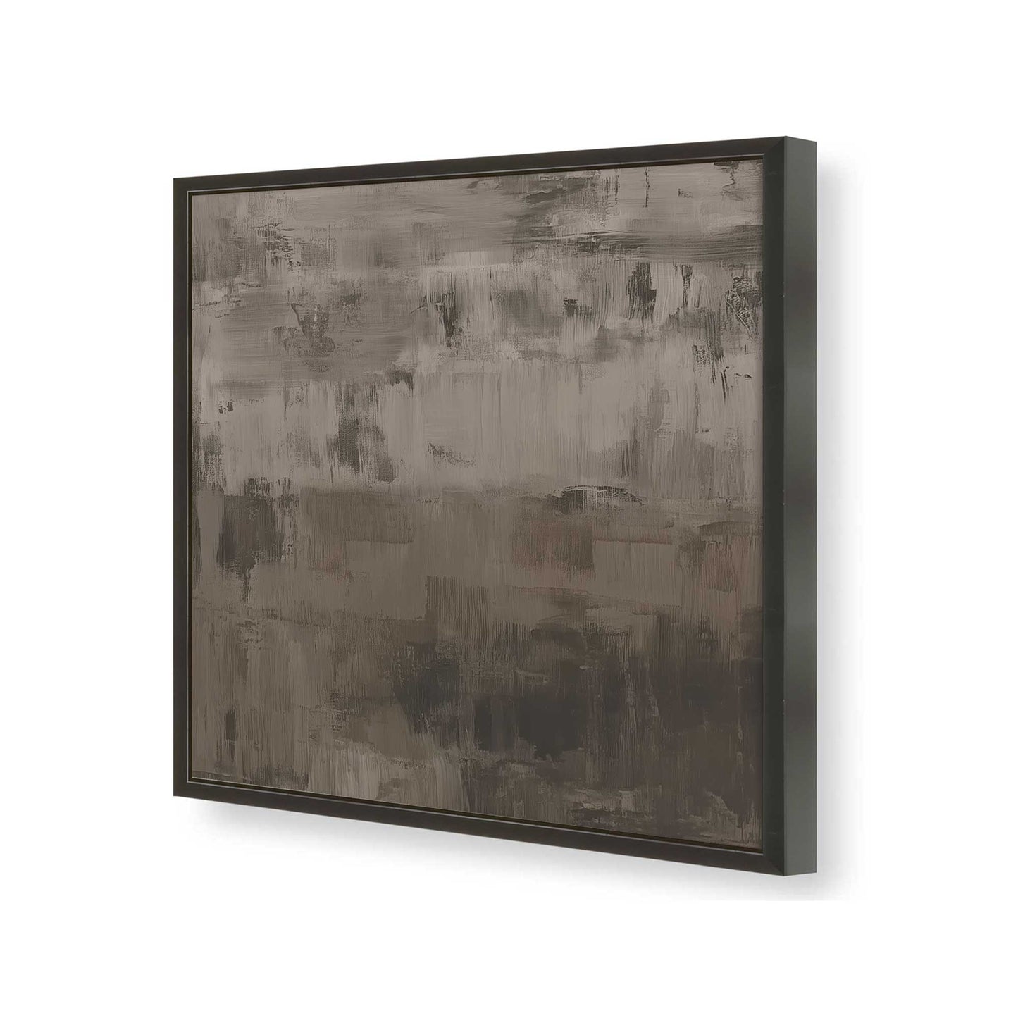 [Color:Satin Black], Picture of art in a Satin Black frame of the corner