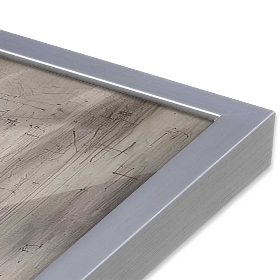 [Color:Polished Chrome], Picture of art in a Polished Chrome frame at an angle