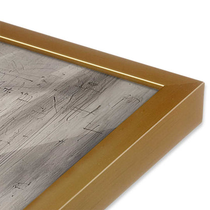 [Color:Polished Gold], Picture of art in a Polished Gold frame at an angle