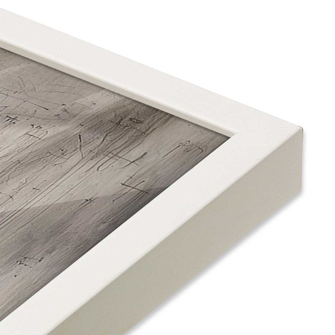 [Color:Opaque White], Picture of art in a Opaque White frame at an angle