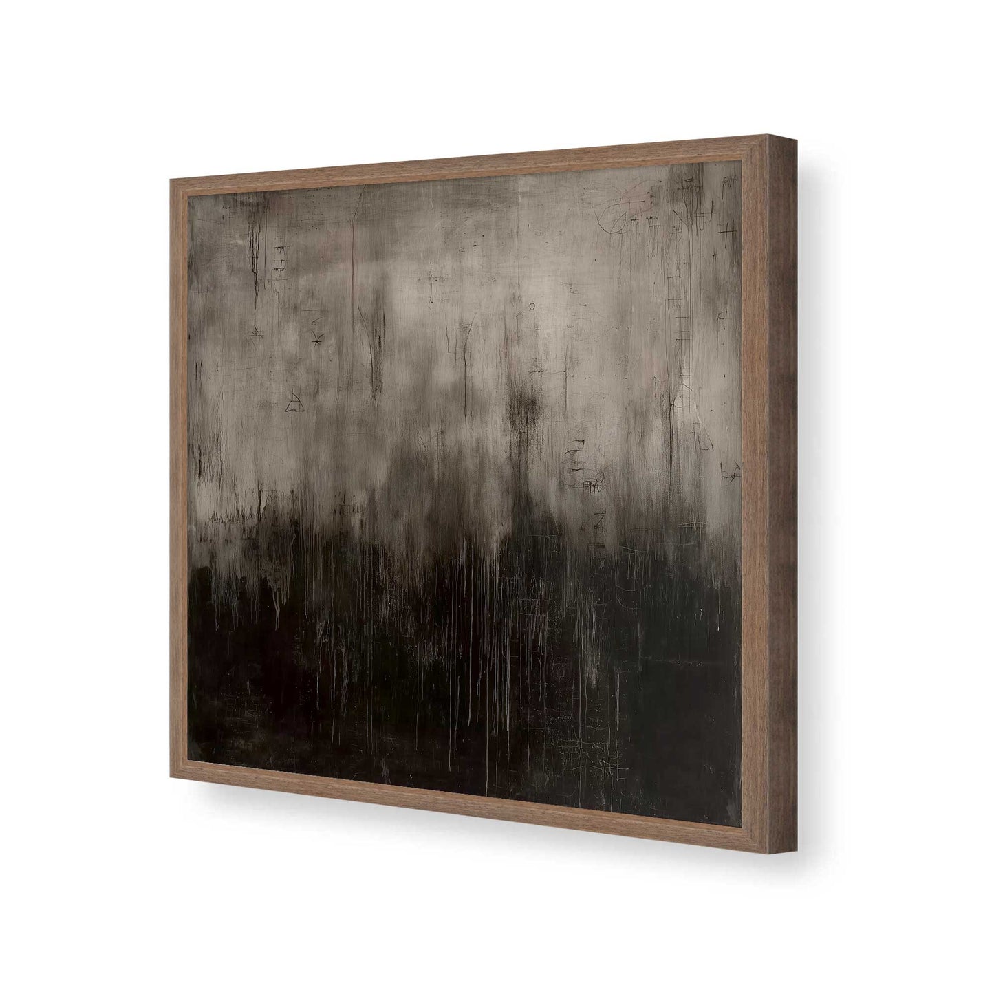 [Color:Walnut], Picture of art in a Walnut frame of the corner