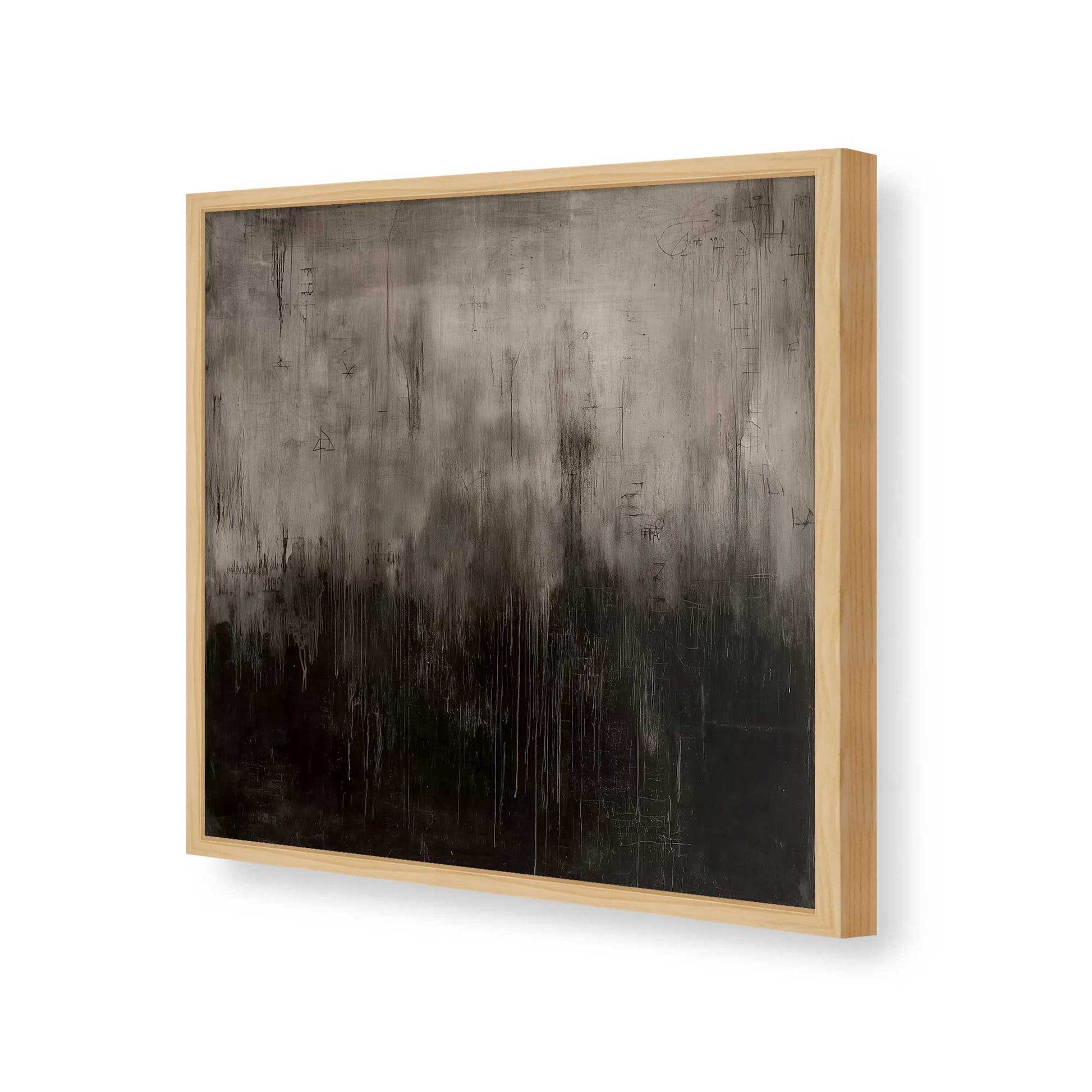 [Color:American Maple], Picture of art in a American Maple frame of the corner