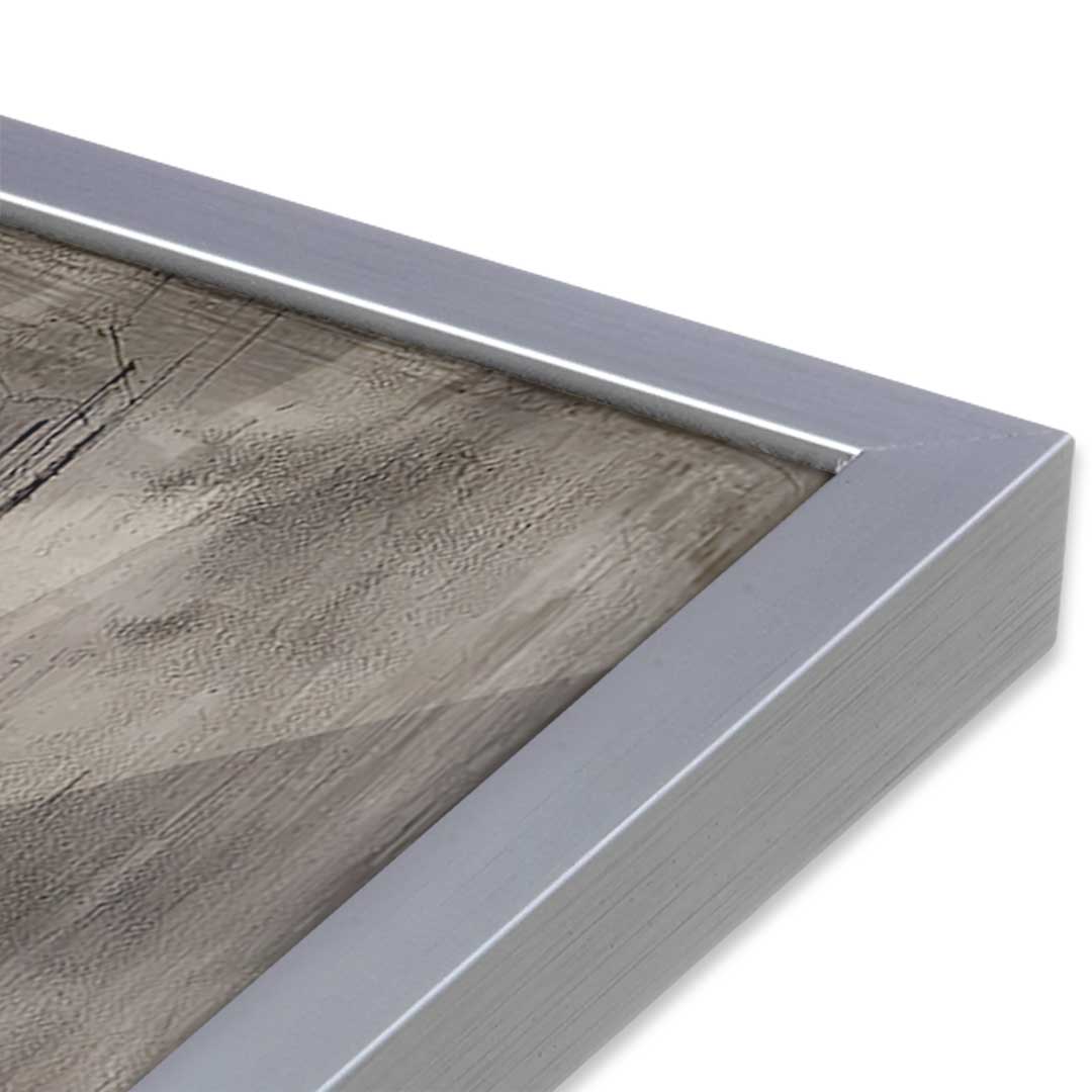 [Color:Polished Chrome], Picture of art in a Polished Chrome frame at an angle
