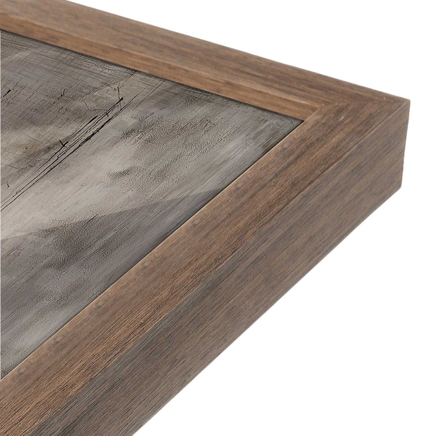 [Color:Walnut], Picture of art in a Walnut frame at an angle