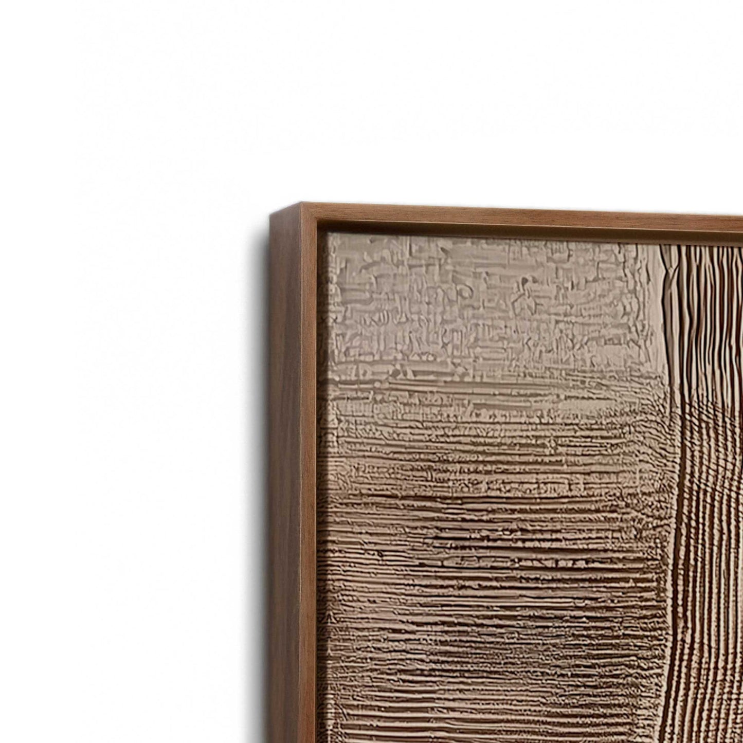 [Color:Walnut], Picture of art in a Walnut frame at an angle