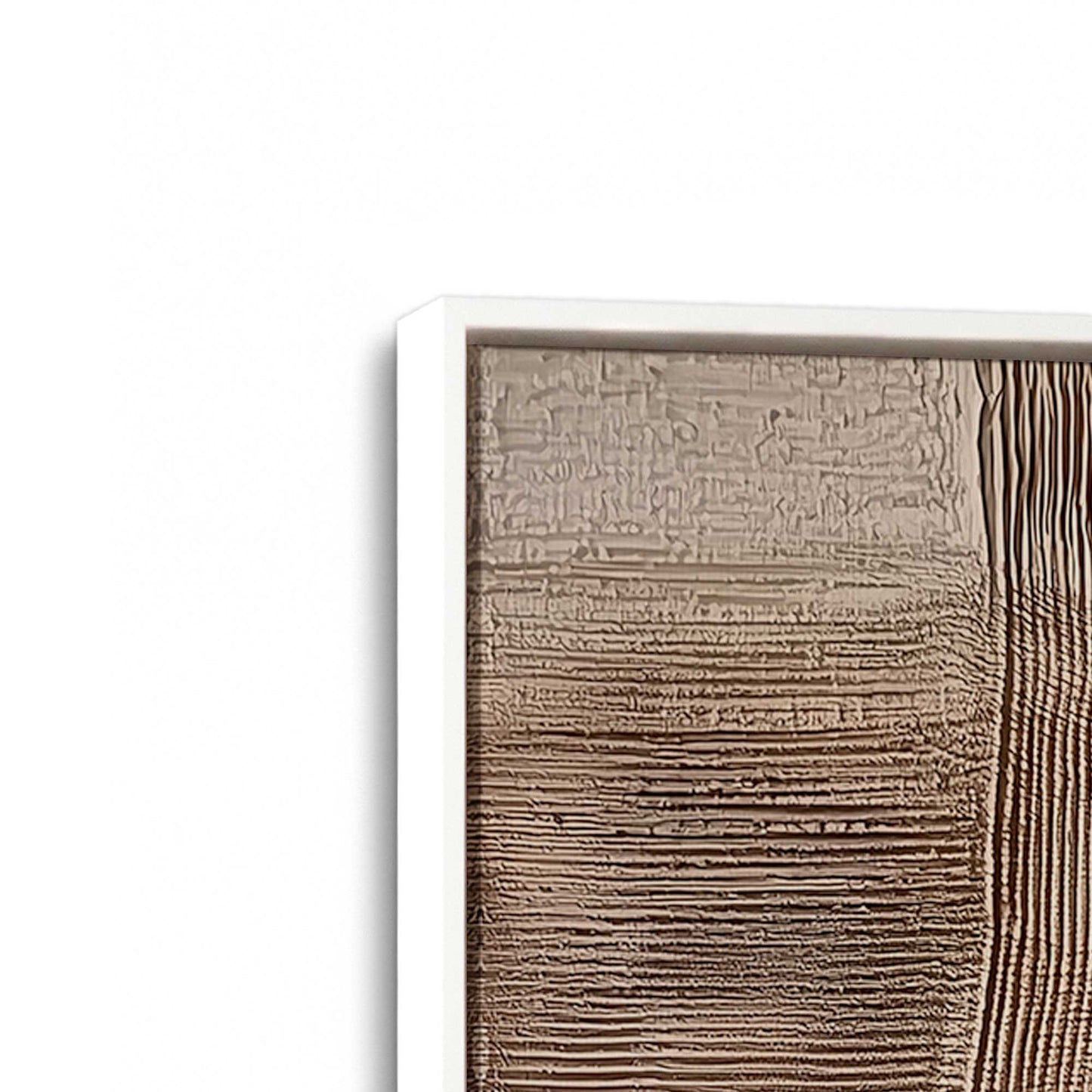 [Color:Opaque White], Picture of art in a White frame at an angle