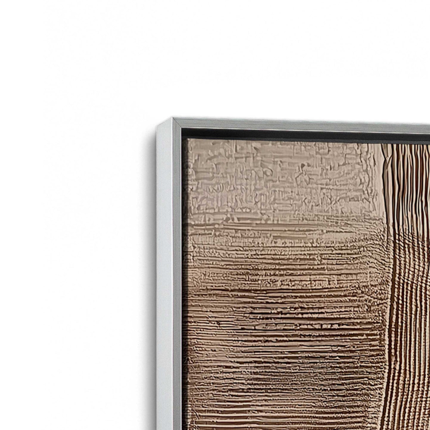 [Color:Polished Chrome], Picture of art in a Polished Chrome frame at an angle
