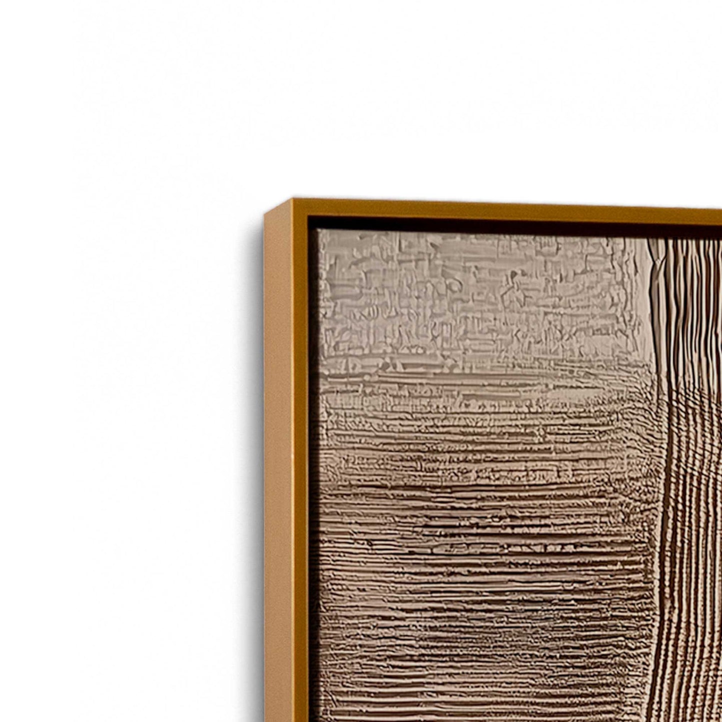 [Color:Polished Gold], Picture of art in a Polished Gold frame at an angle