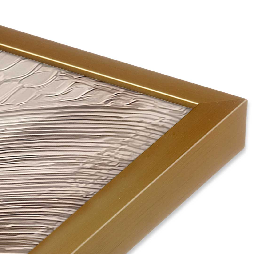 [Color:Polished Gold], Picture of art in a Polished Gold frame at an angle